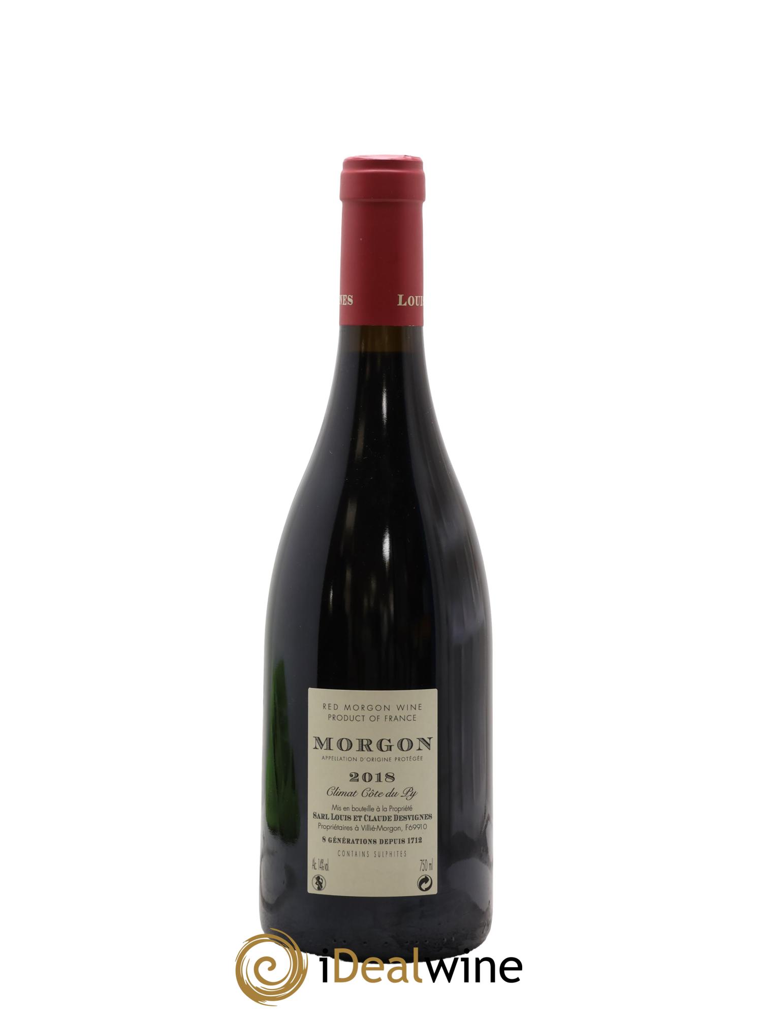 Morgon Côte du Py Louis-Claude Desvignes 2018 - Posten von 1 Flasche - 1