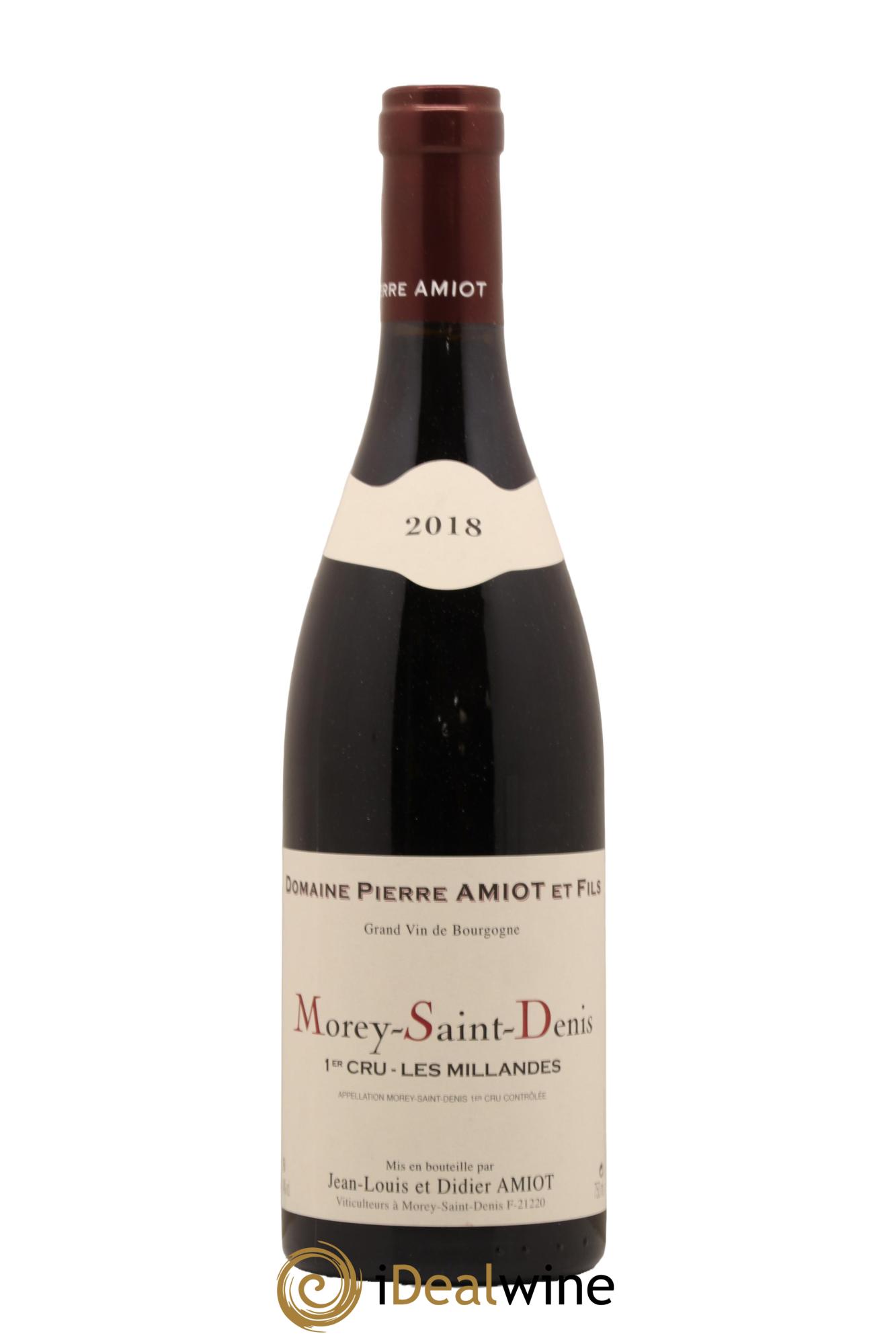 Morey-Saint-Denis 1er Cru Les Millandes Domaine Amiot Pere Et Fils 2018 - Lot de 1 bouteille - 0