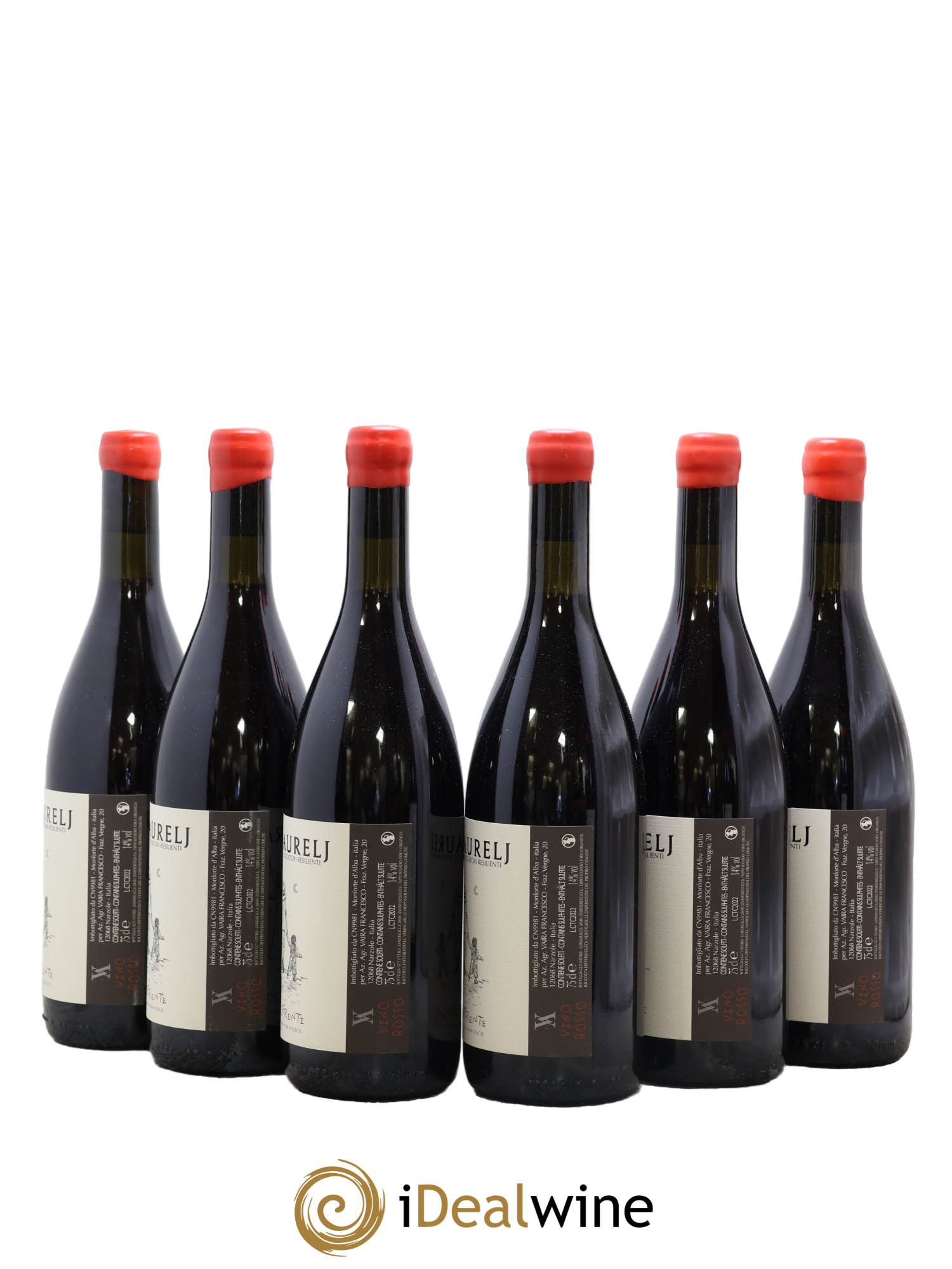 Italie Vino Rosso Controcorrente Vaira Aurelj 2022 - Lot of 6 bottles - 1