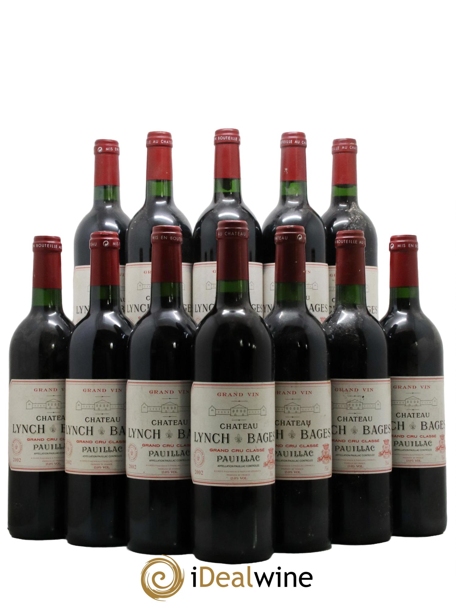 Château Lynch Bages 5ème Grand Cru Classé 2002 - Lot de 12 bouteilles - 0