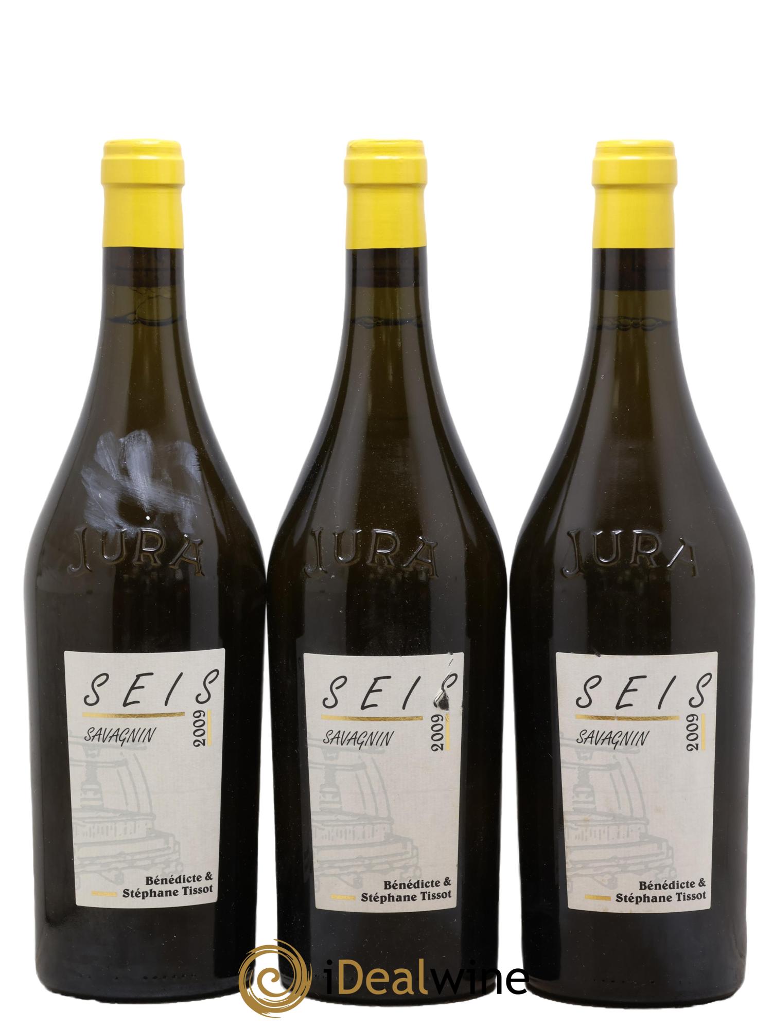Arbois Savagnin SEIS Bénédicte et Stéphane Tissot 2009 - Lot of 3 bottles - 0
