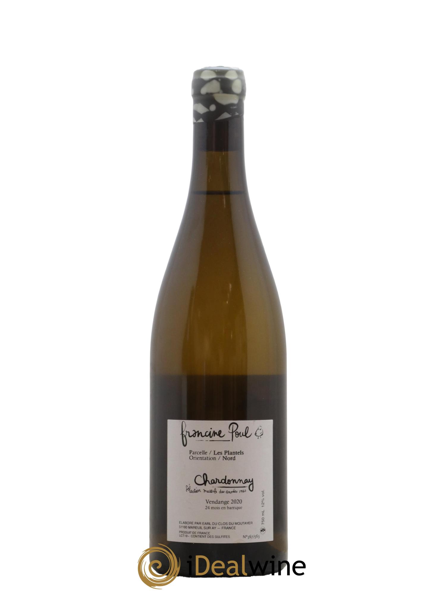 Coteaux Champenois Les Plantels Clos du Moutayer 2020 - Lot de 1 bouteille - 1