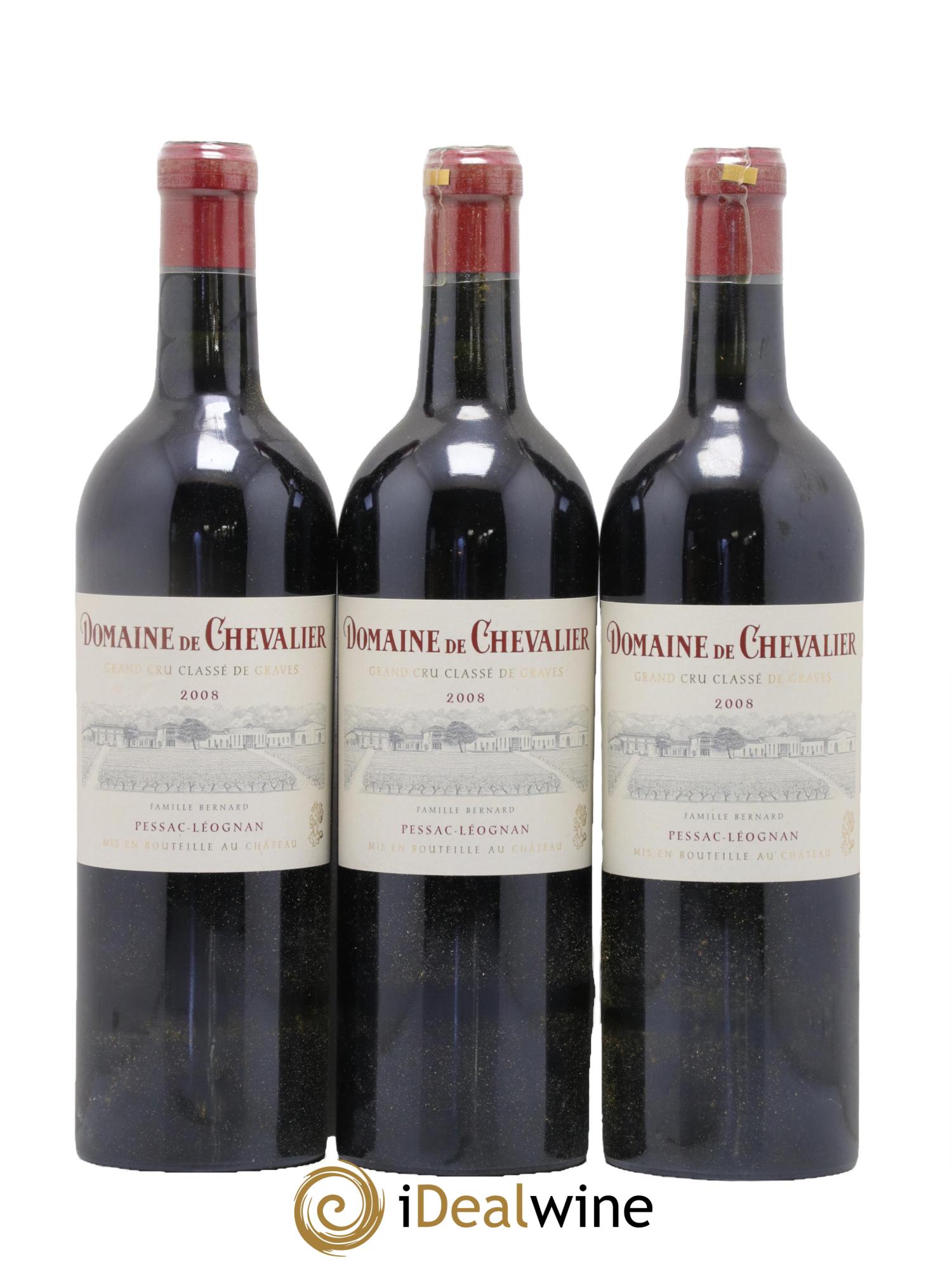 Domaine de Chevalier Cru Classé de Graves 2008 - Lot de 3 bouteilles - 0