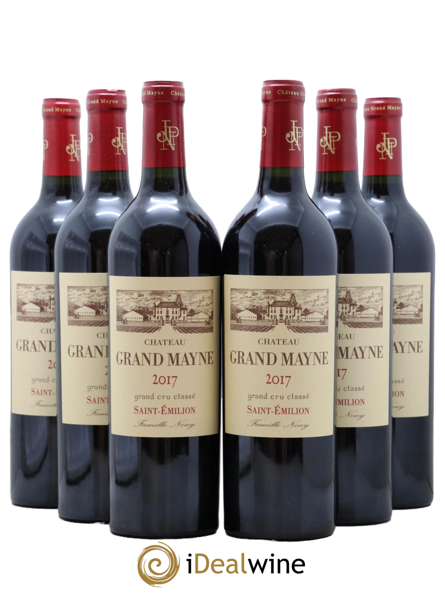 Château Grand Mayne Grand Cru Classé 2017 - Lot de 6 bouteilles - 0