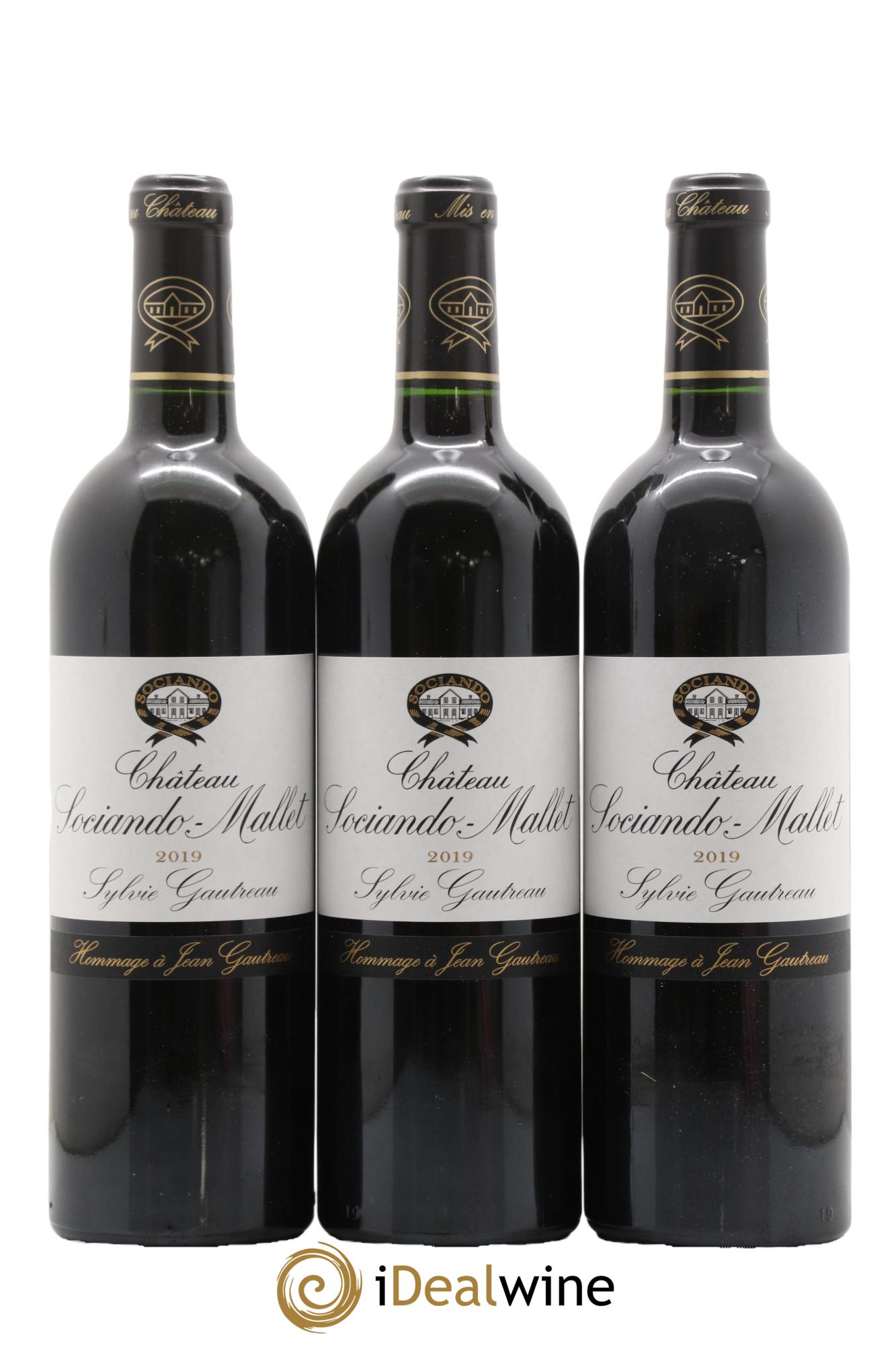 Château Sociando Mallet 2019 - Lot of 12 bottles - 1