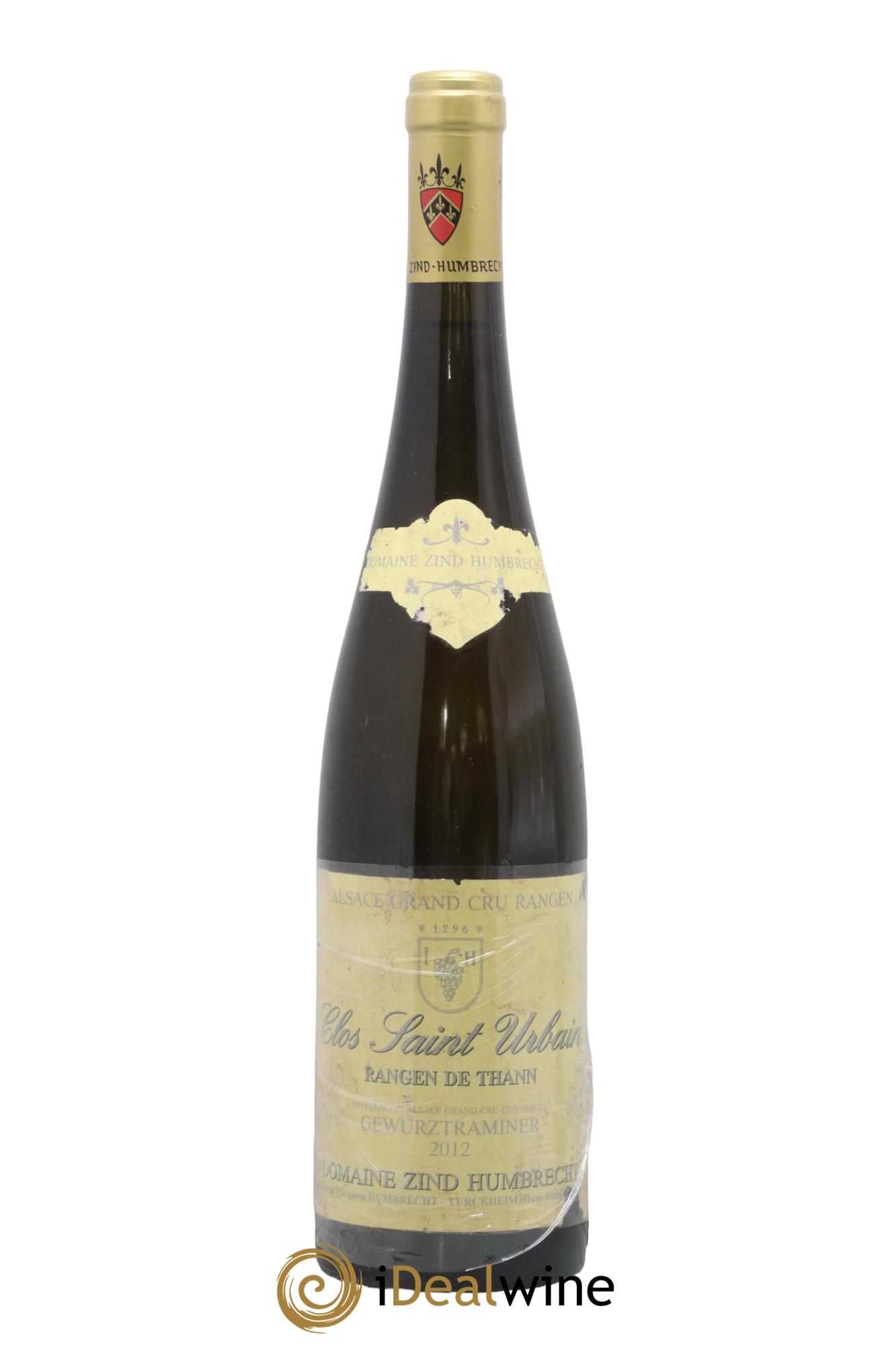 Alsace Gewurztraminer Grand Cru Rangen de Thann Clos Saint Urbain Zind-Humbrecht (Domaine) 2012 - Lot de 1 bouteille - 0