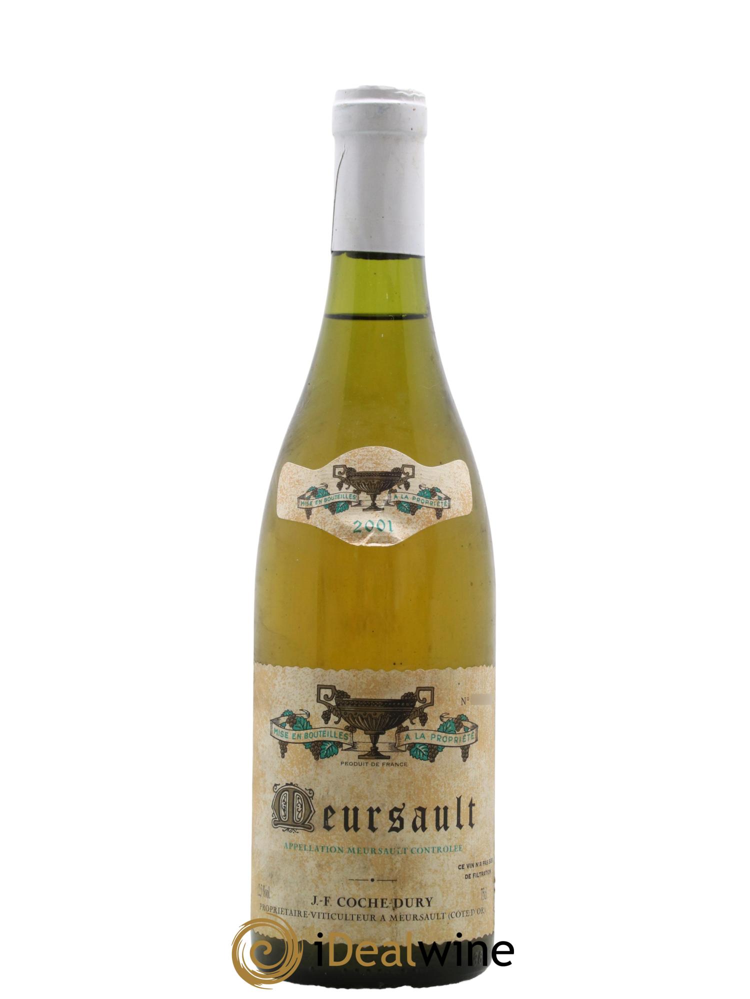Meursault Coche Dury (Domaine) 2001 - Lot de 1 bouteille - 0