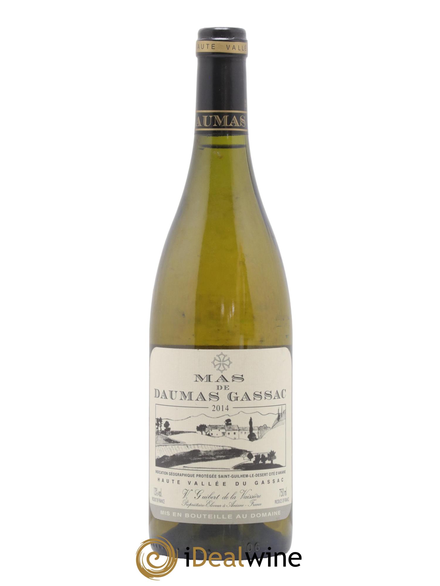 IGP St Guilhem-le-Désert - Cité d'Aniane Mas Daumas Gassac Famille Guibert de La Vaissière 2014 - Lot de 1 bouteille - 0