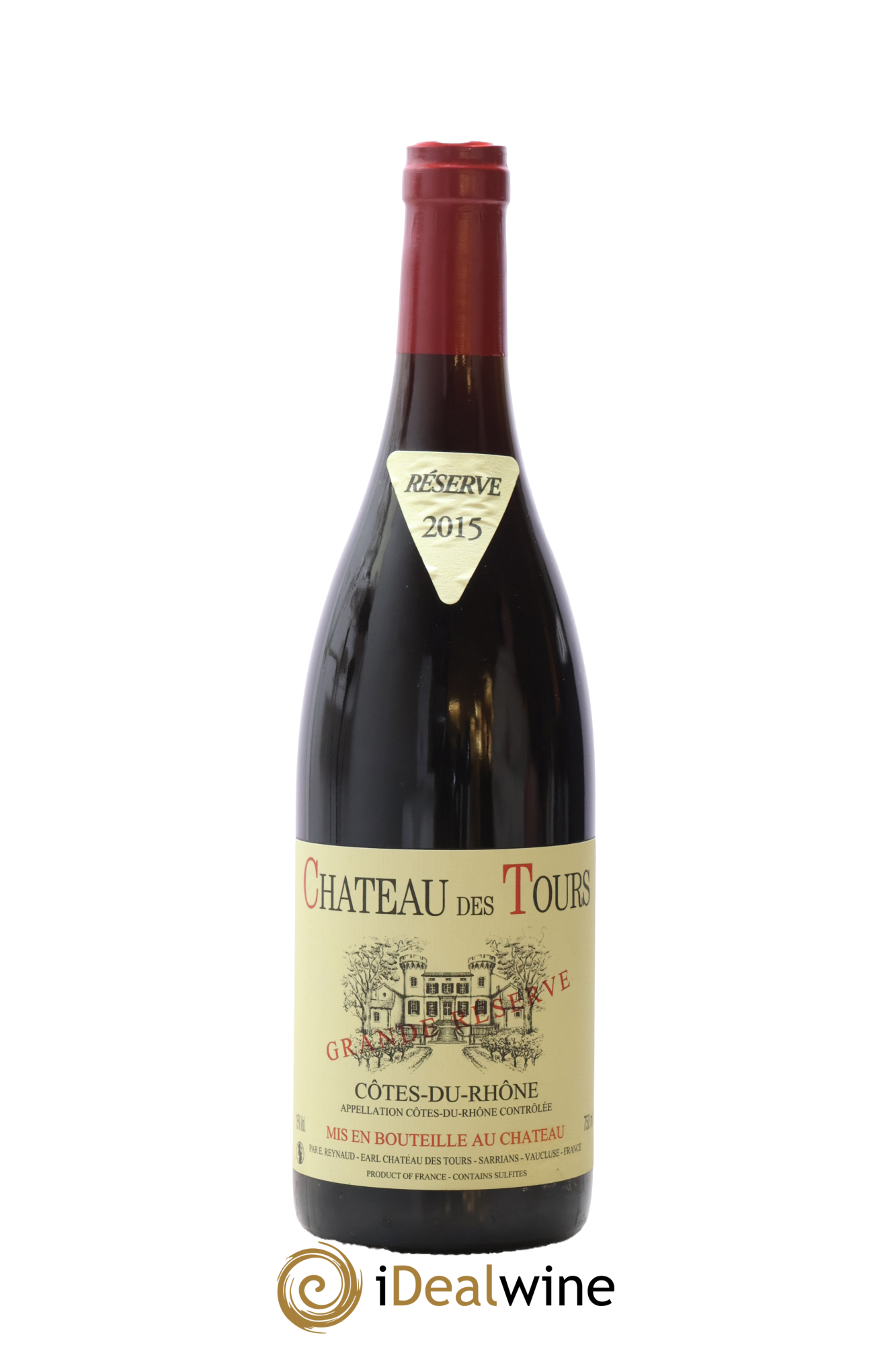 Côtes-du-Rhône Château des Tours Grande Réserve Emmanuel Reynaud 2015 - Lot de 1 bouteille - 0