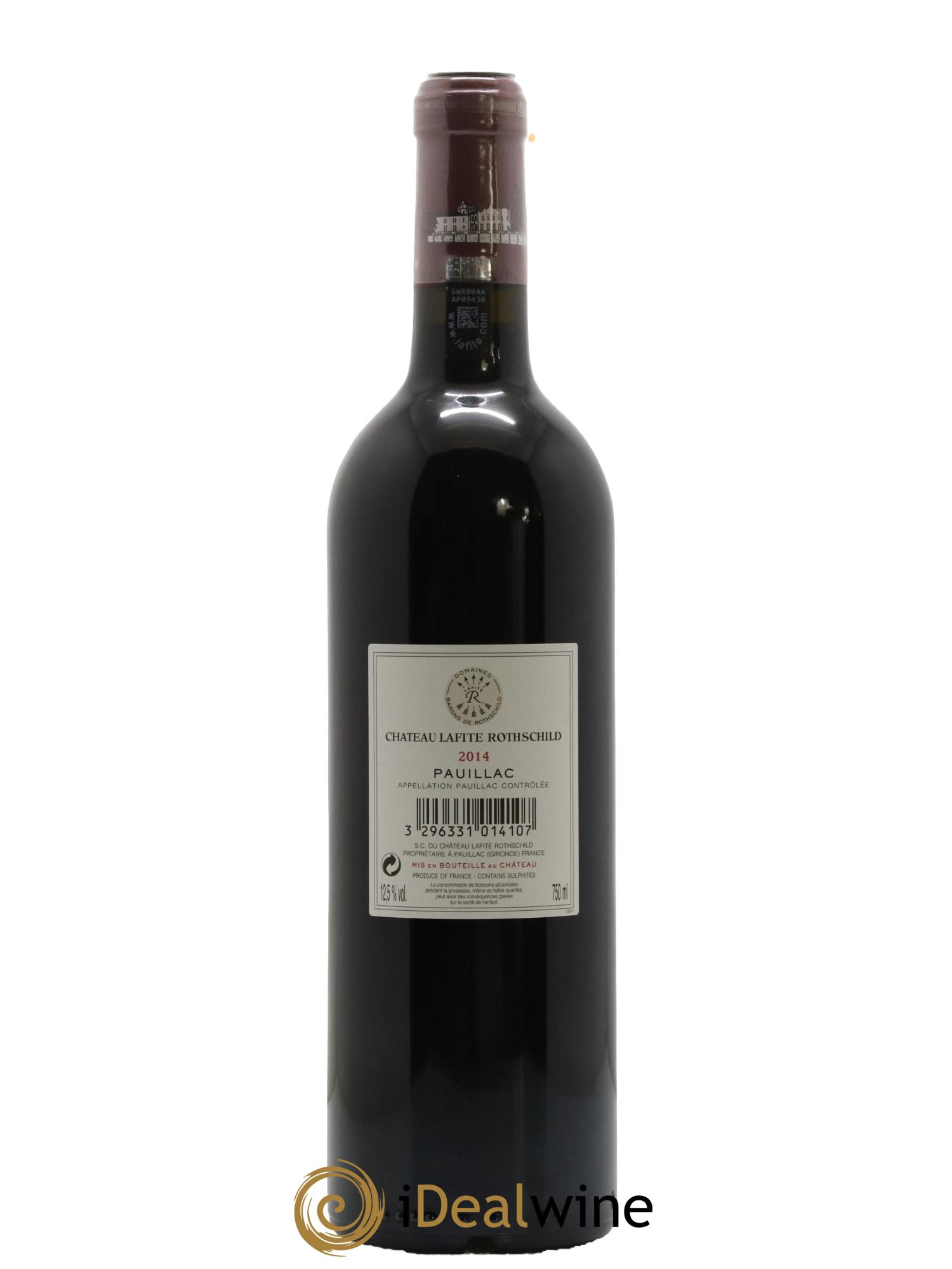 Château Lafite Rothschild 1er Grand Cru Classé 2014 - Lot de 1 bouteille - 1