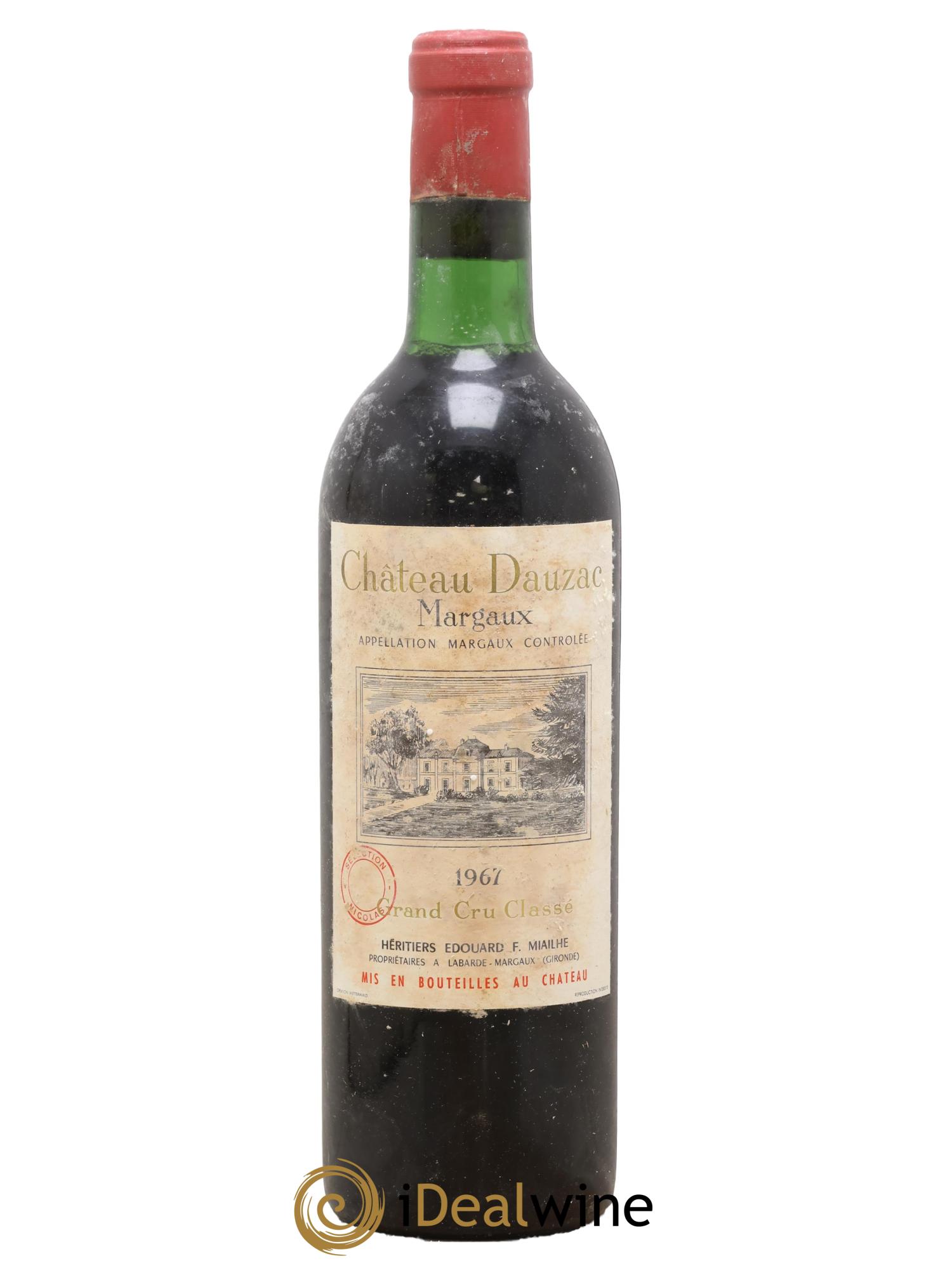 Château Dauzac 5ème Grand Cru Classé 1967 - Lot de 1 bouteille - 0