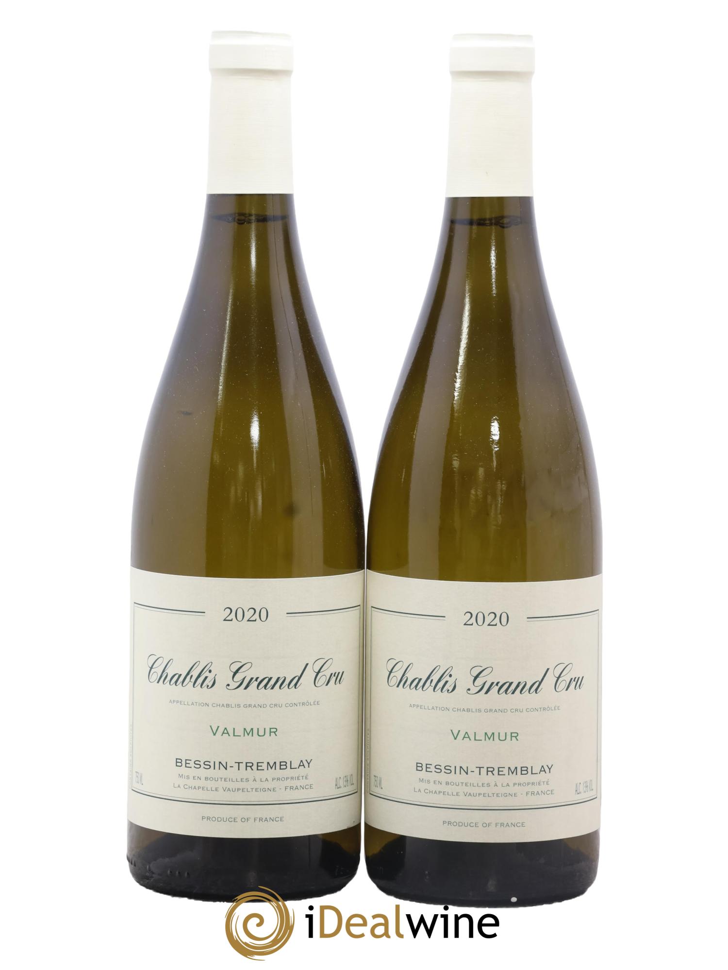 Chablis Grand Cru Valmur Bessin-Tremblay 2020 - Lot of 2 bottles - 0