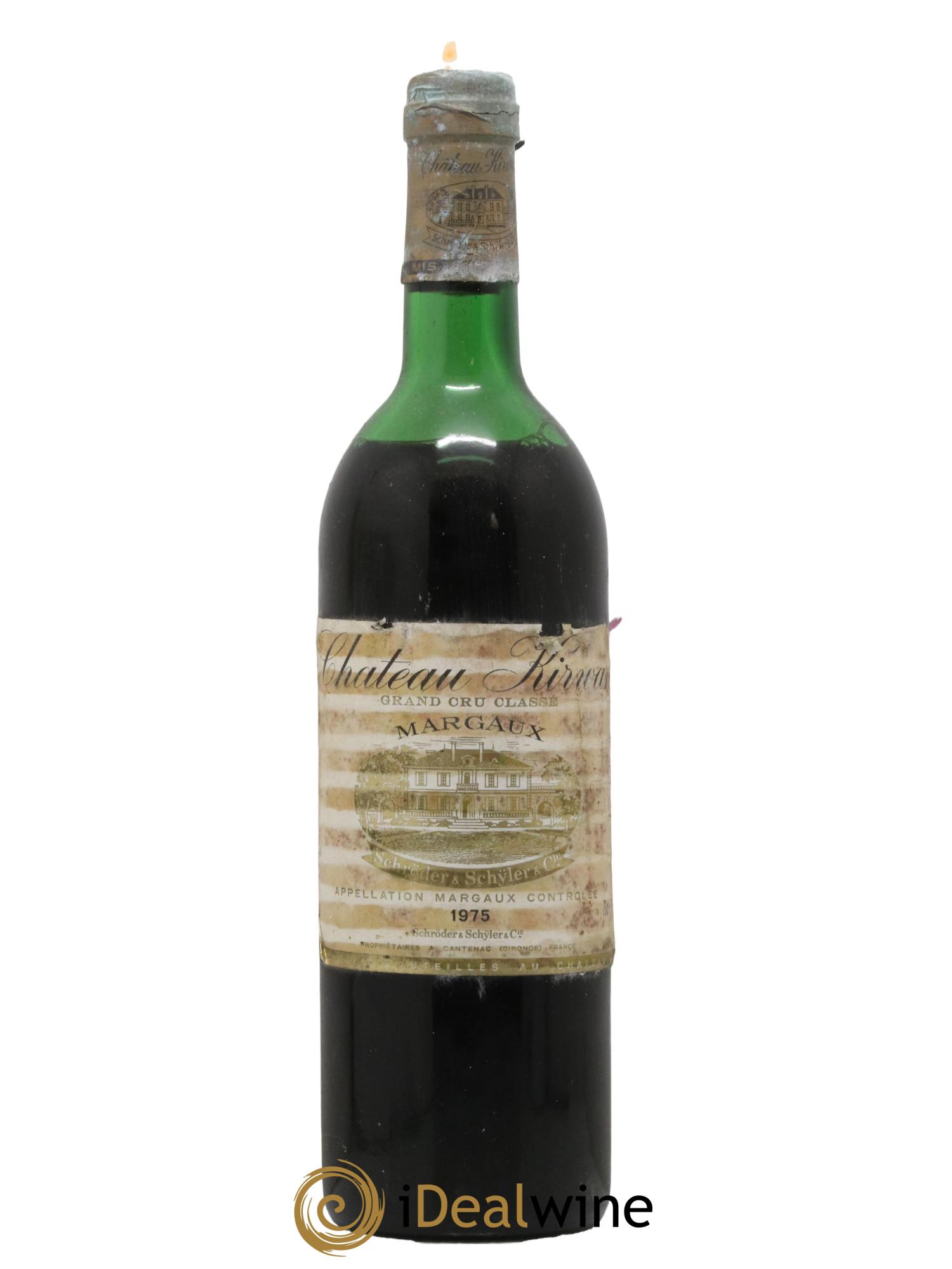 Château Kirwan 3ème Grand Cru Classé 1975 - Lot de 1 bouteille - 0