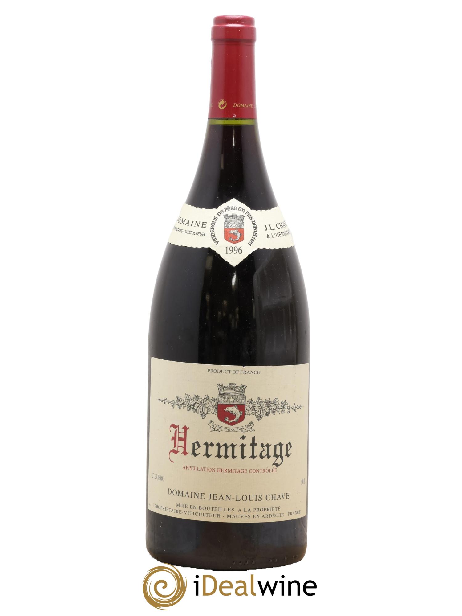 Hermitage Jean-Louis Chave  1996 - Lotto di 1 magnum - 0