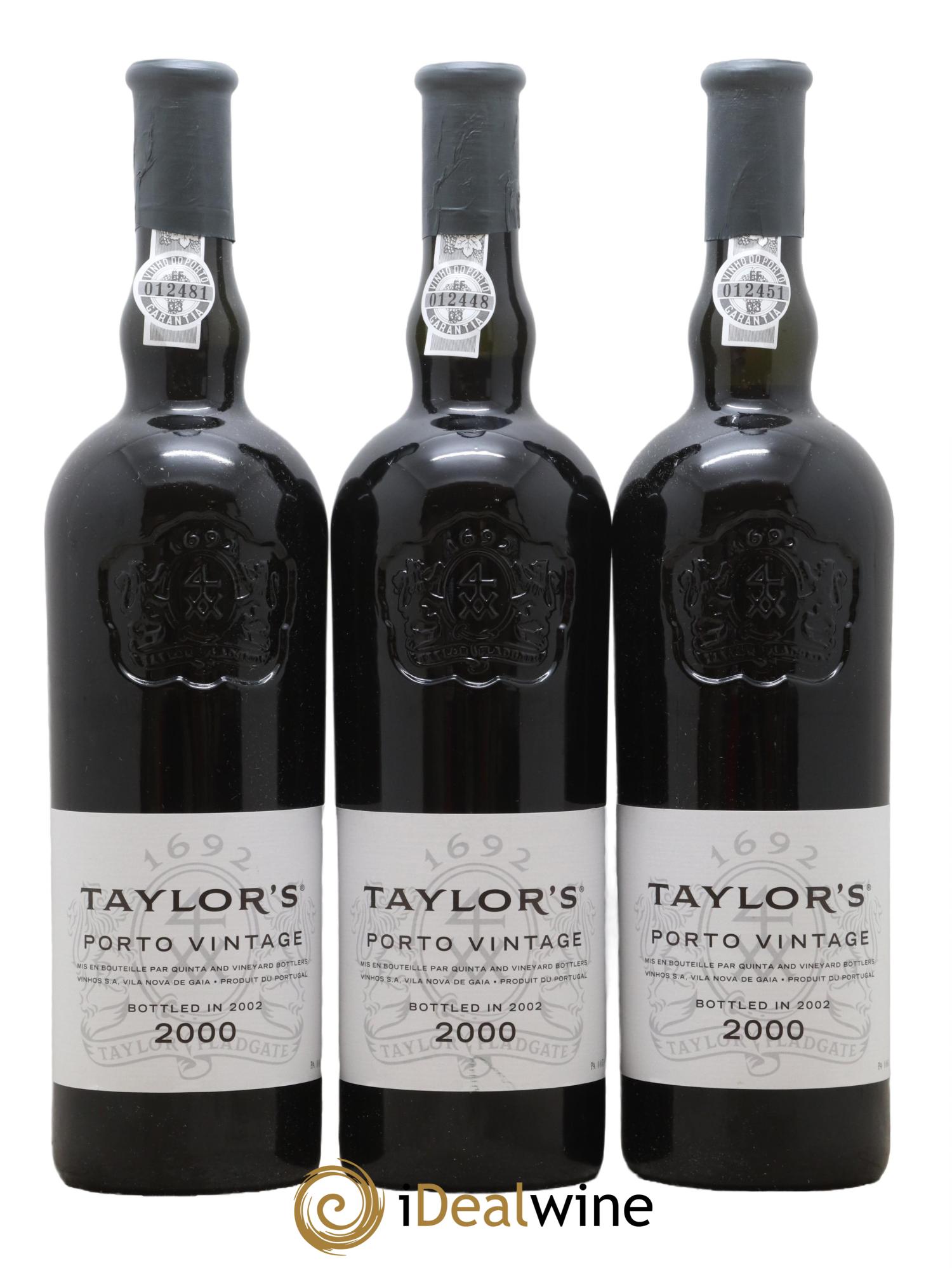 Porto Taylor's Vintage 2000 - Posten von 6 Flaschen - 2