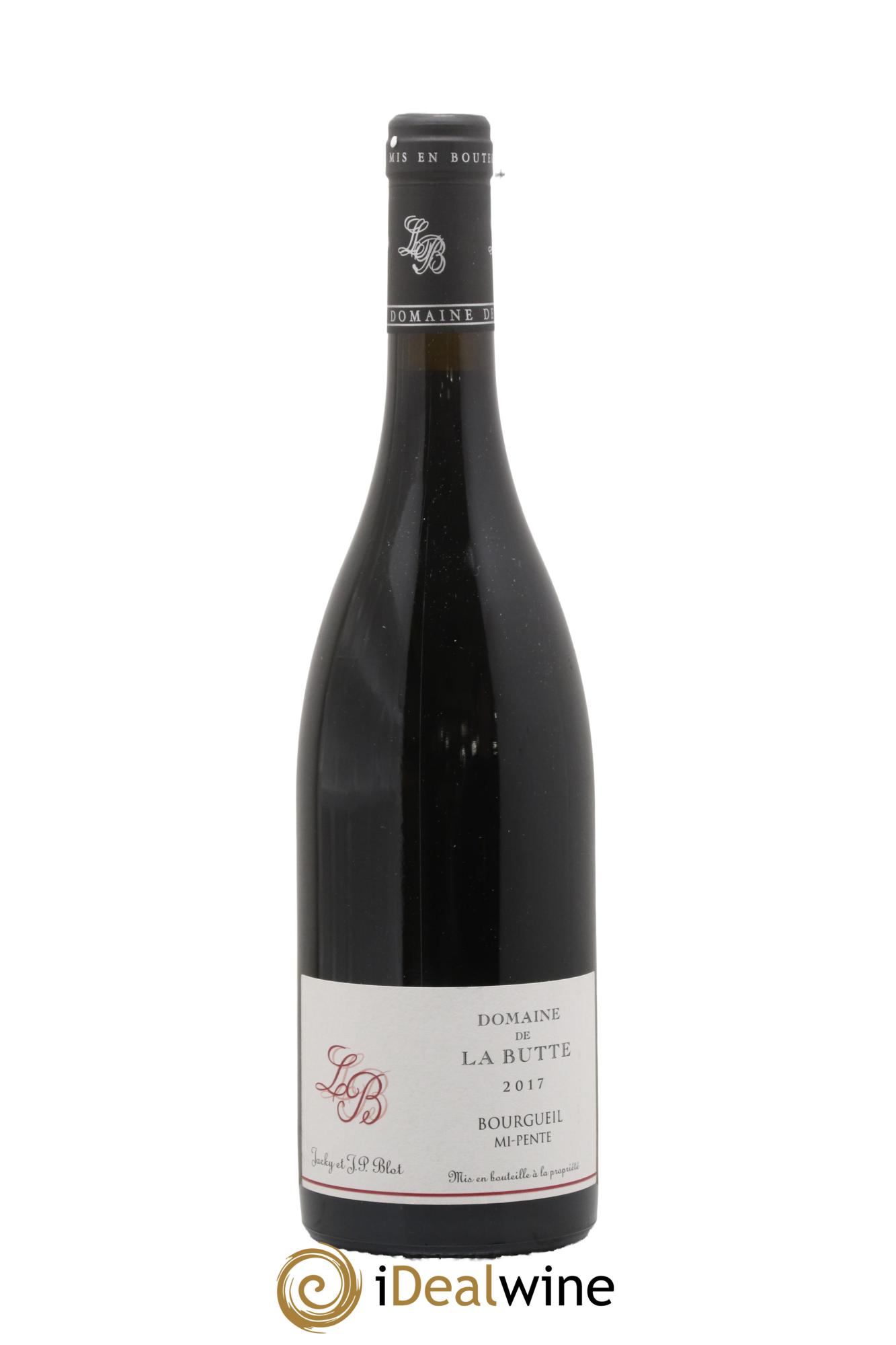 Bourgueil Mi-Pente Domaine de La Butte - Jacky Blot 2017 - Posten von 1 Flasche - 0