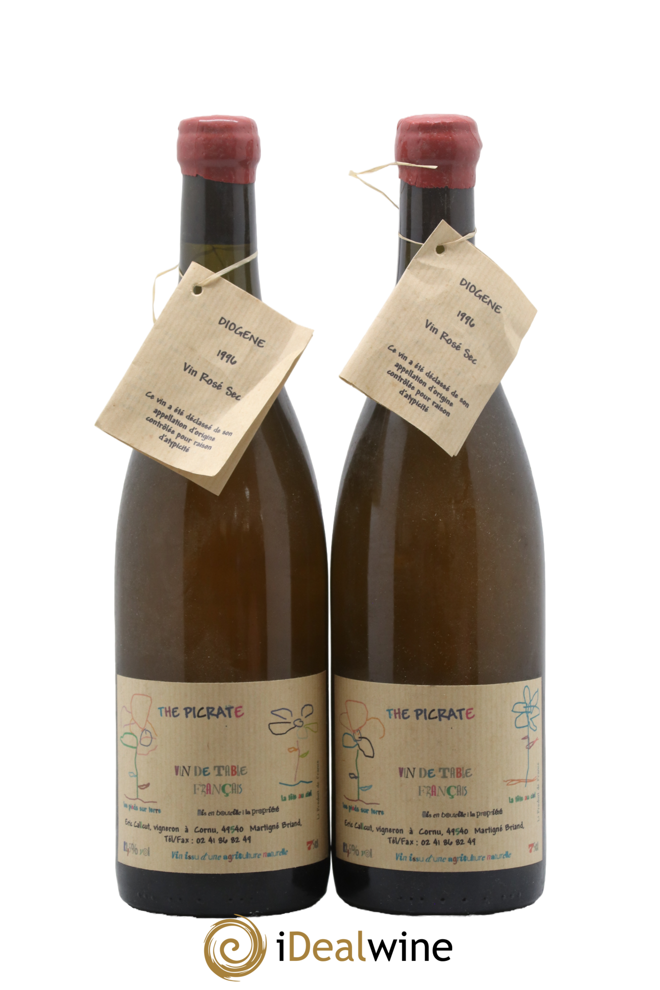 Divers Cuvée Diogène Picrate Callcut 1996 - Lot of 2 bottles - 0
