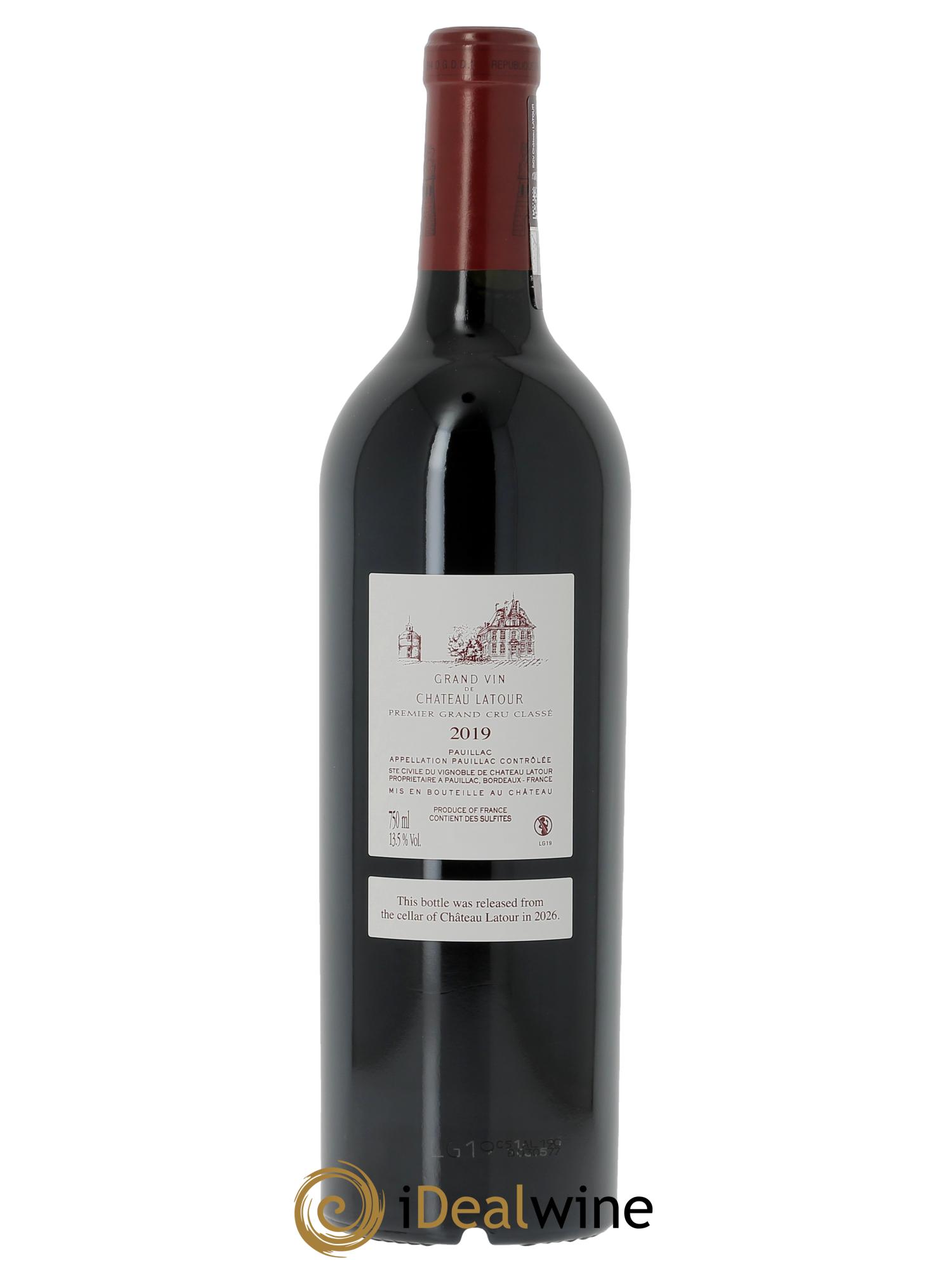 Château Latour 1er Grand Cru Classé 2019 - Lot de 1 bouteille - 2