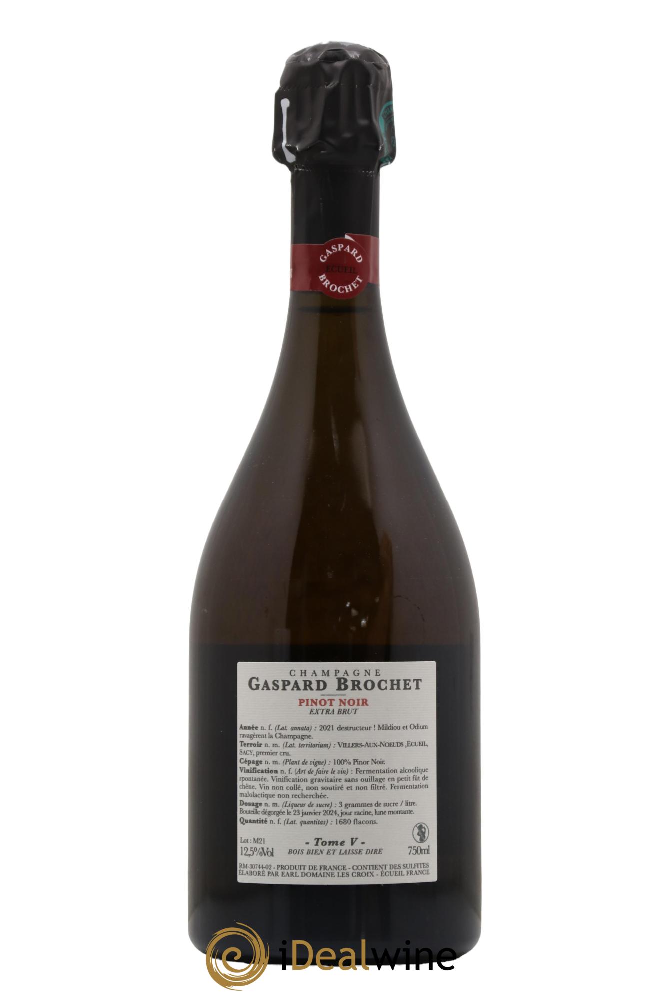 Champagne Le Mildiou Tome V Maison Gaspard Brochet 2021 - Lot of 1 bottle - 1