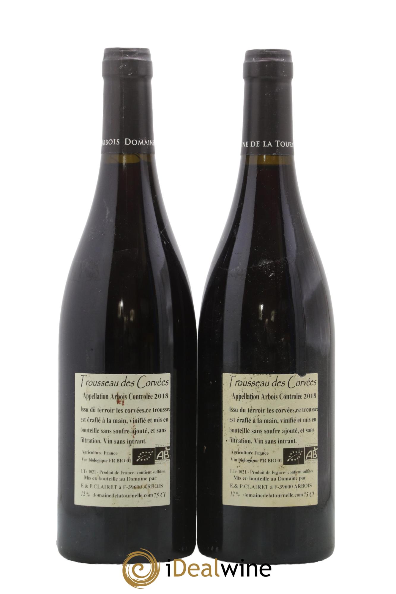 Arbois Trousseau des Corvées Domaine de la Tournelle 2018 - Posten von 2 Flaschen - 1