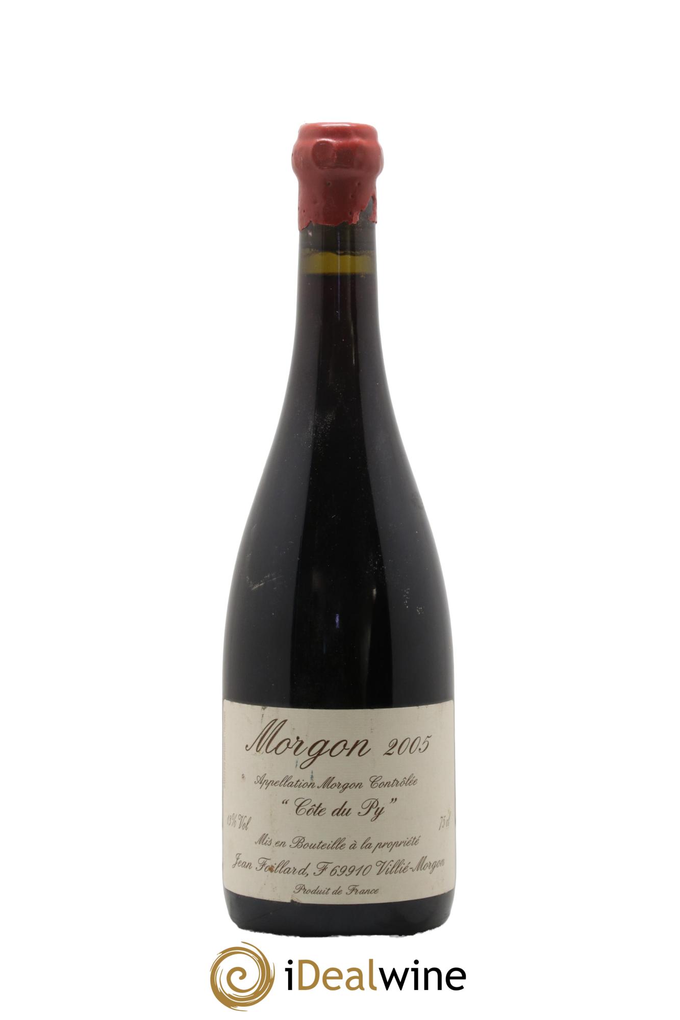 Morgon Côte du Py Jean Foillard 2005 - Lot de 1 bouteille - 0