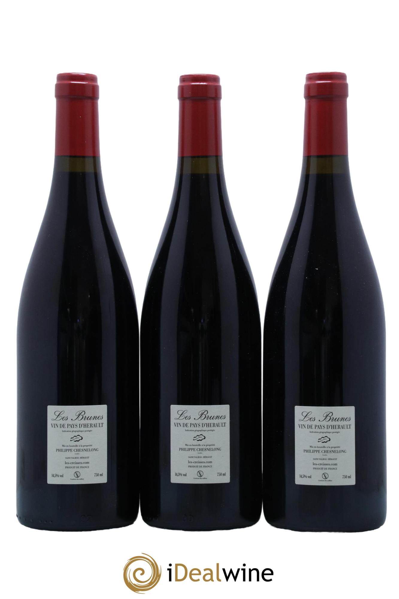 Vin de France Les Brunes Les Creisses (Domaine) 2020 - Lot de 3 bouteilles - 1