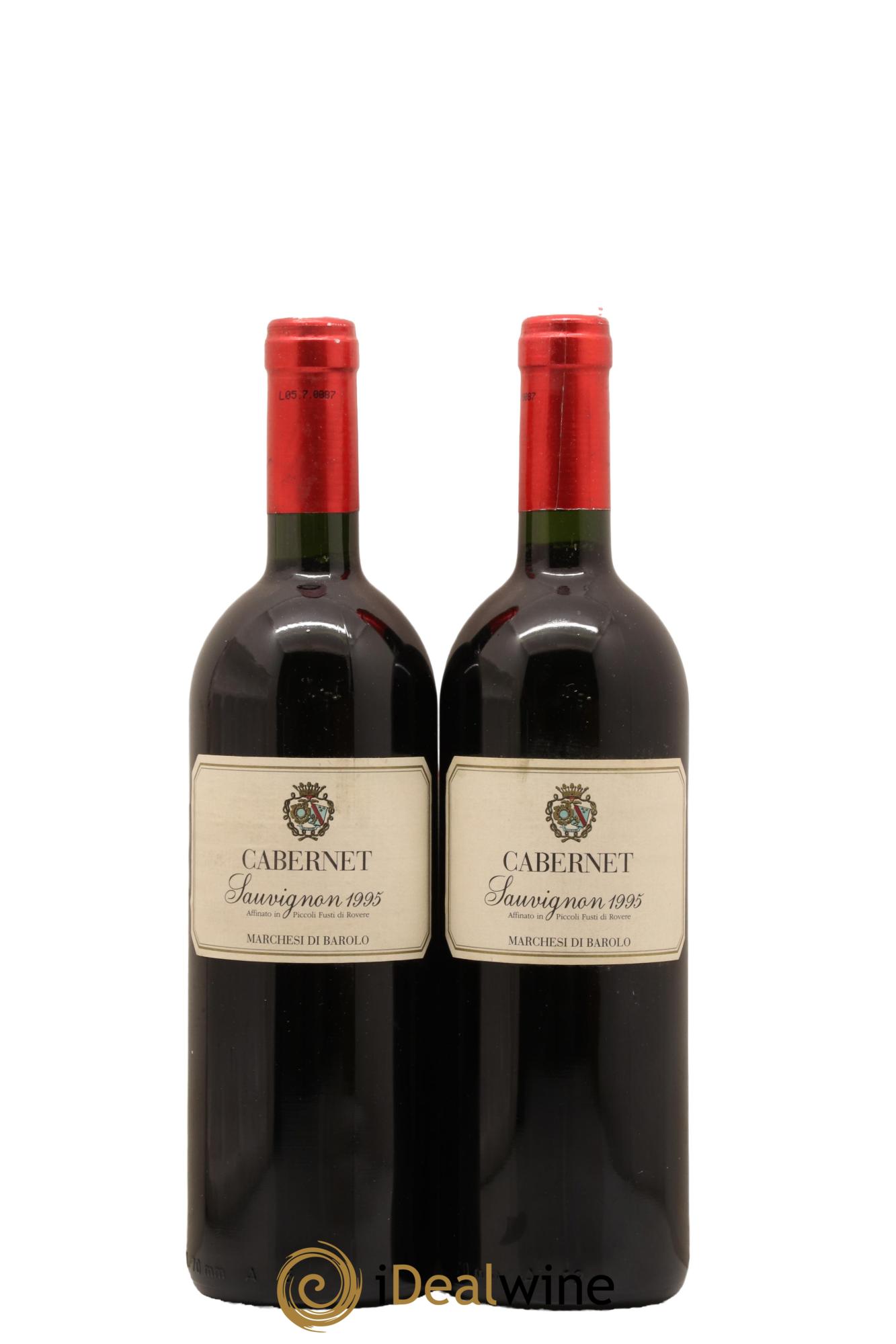 Italie Cabernet Sauvignon Marchesi Di Barolo 1995 - Lot de 2 bouteilles - 0