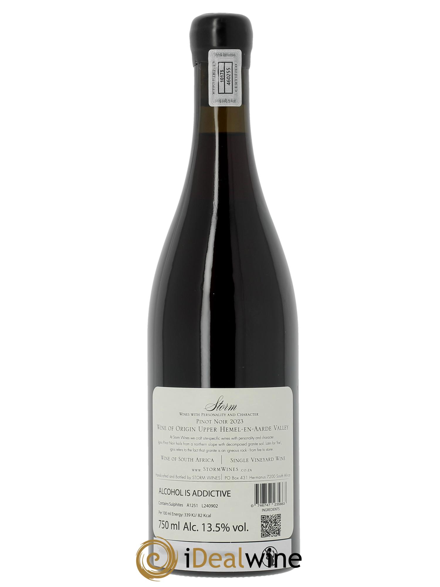 Hemel en Haarde Storm Wines Ignis Pinot Noir 2023 - Posten von 1 Flasche - 1