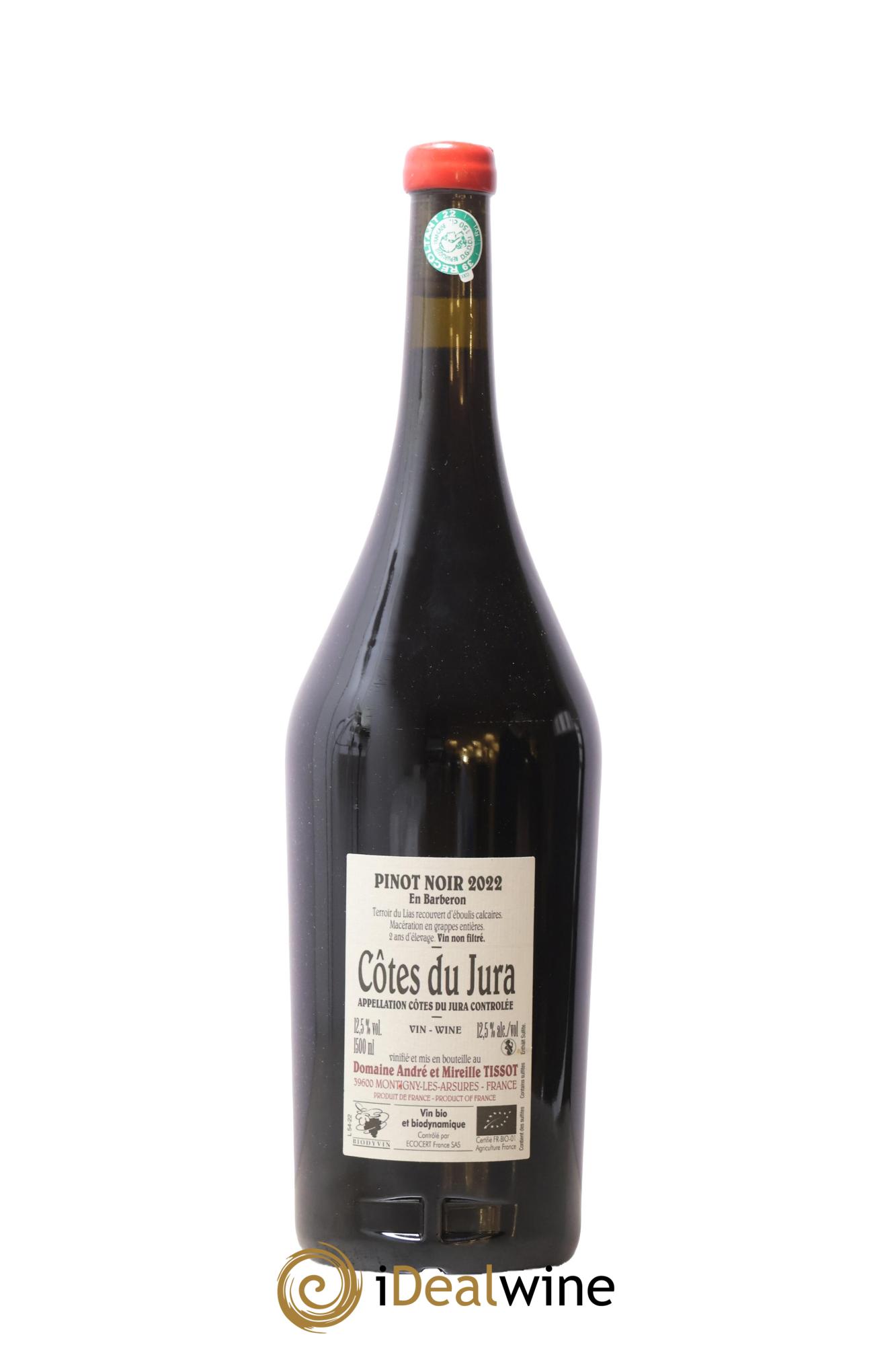 Côtes du Jura En Barberon Bénédicte et Stéphane Tissot 2022 - Lot de 1 magnum - 1