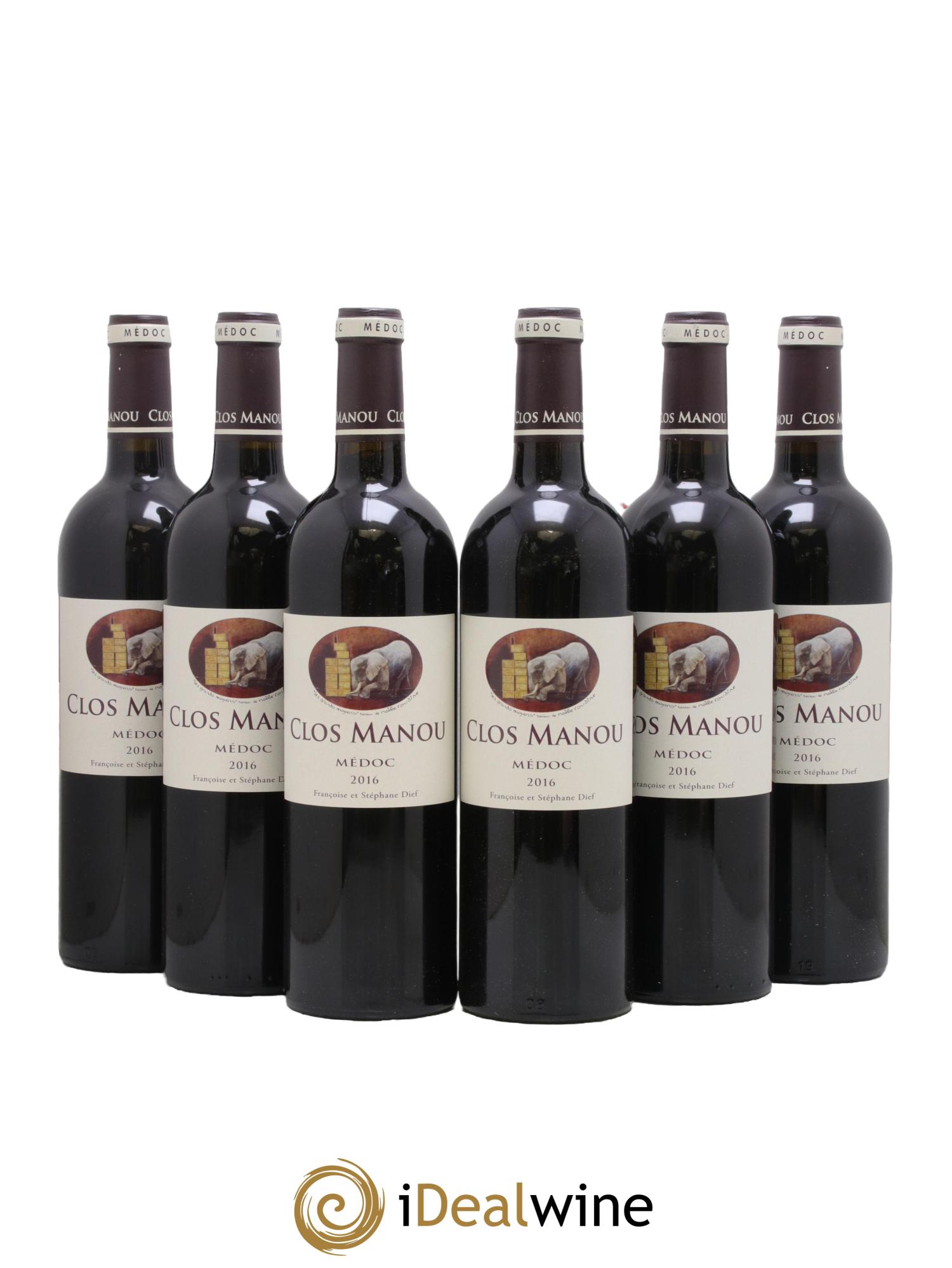 Clos Manou 2016 - Lot de 6 bouteilles - 0