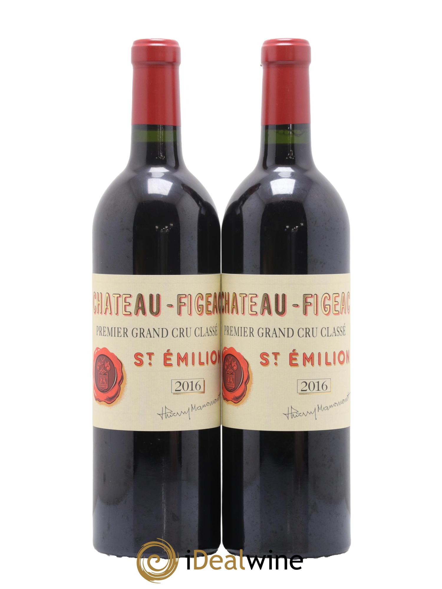 Château Figeac 1er Grand Cru Classé A 2016 - Lot de 2 bouteilles - 0