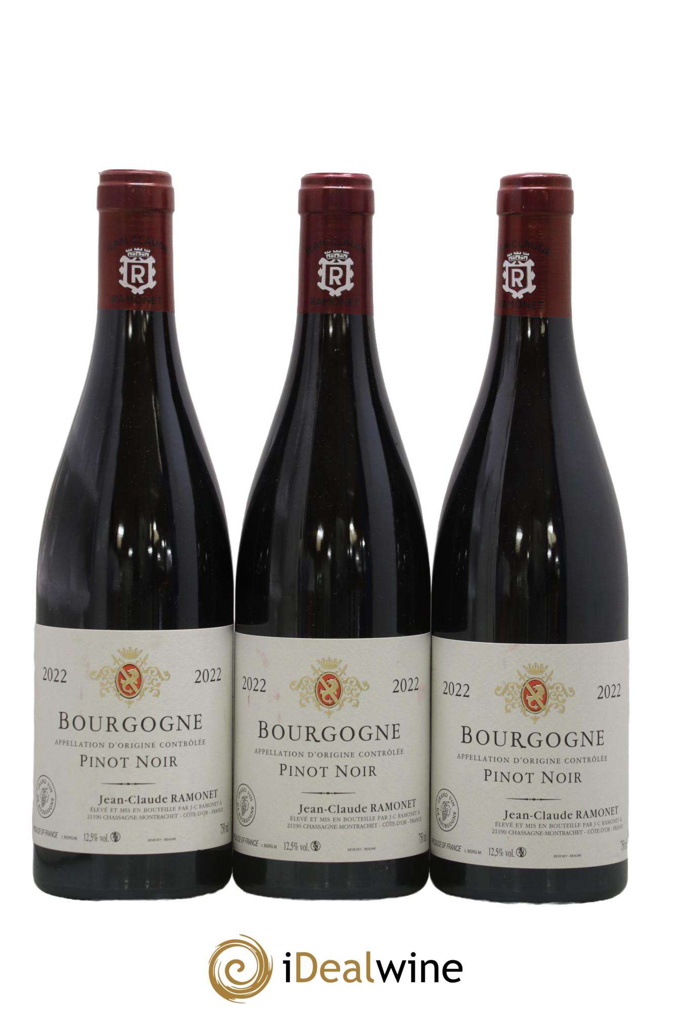 Bourgogne Pinot Noir Ramonet (Domaine) 2022 - Lot de 3 bouteilles - 0