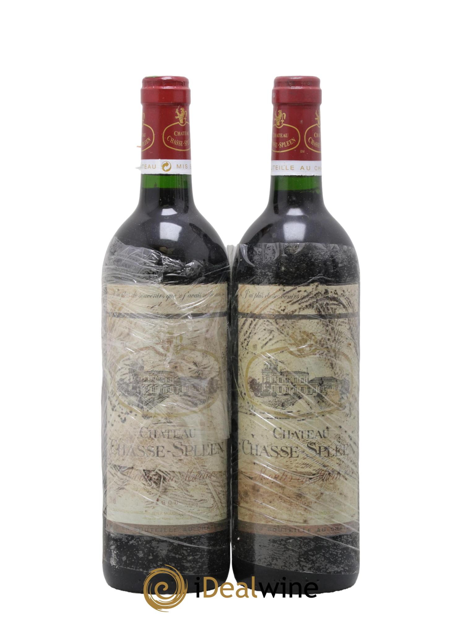 Château Chasse Spleen 2000 - Posten von 2 Flaschen - 0