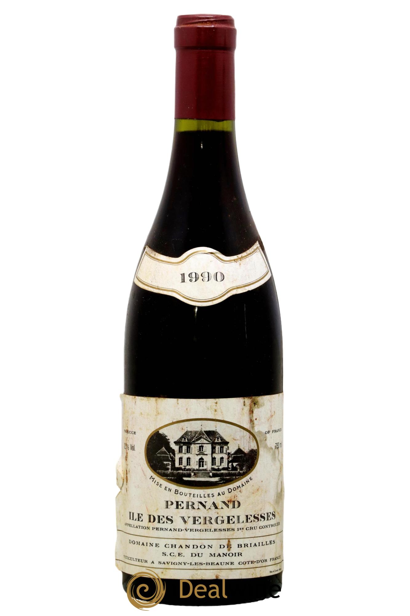 Pernand-Vergelesses 1er Cru Ile des Vergelesses Chandon de Briailles 1990 - Lot de 1 bouteille - 0