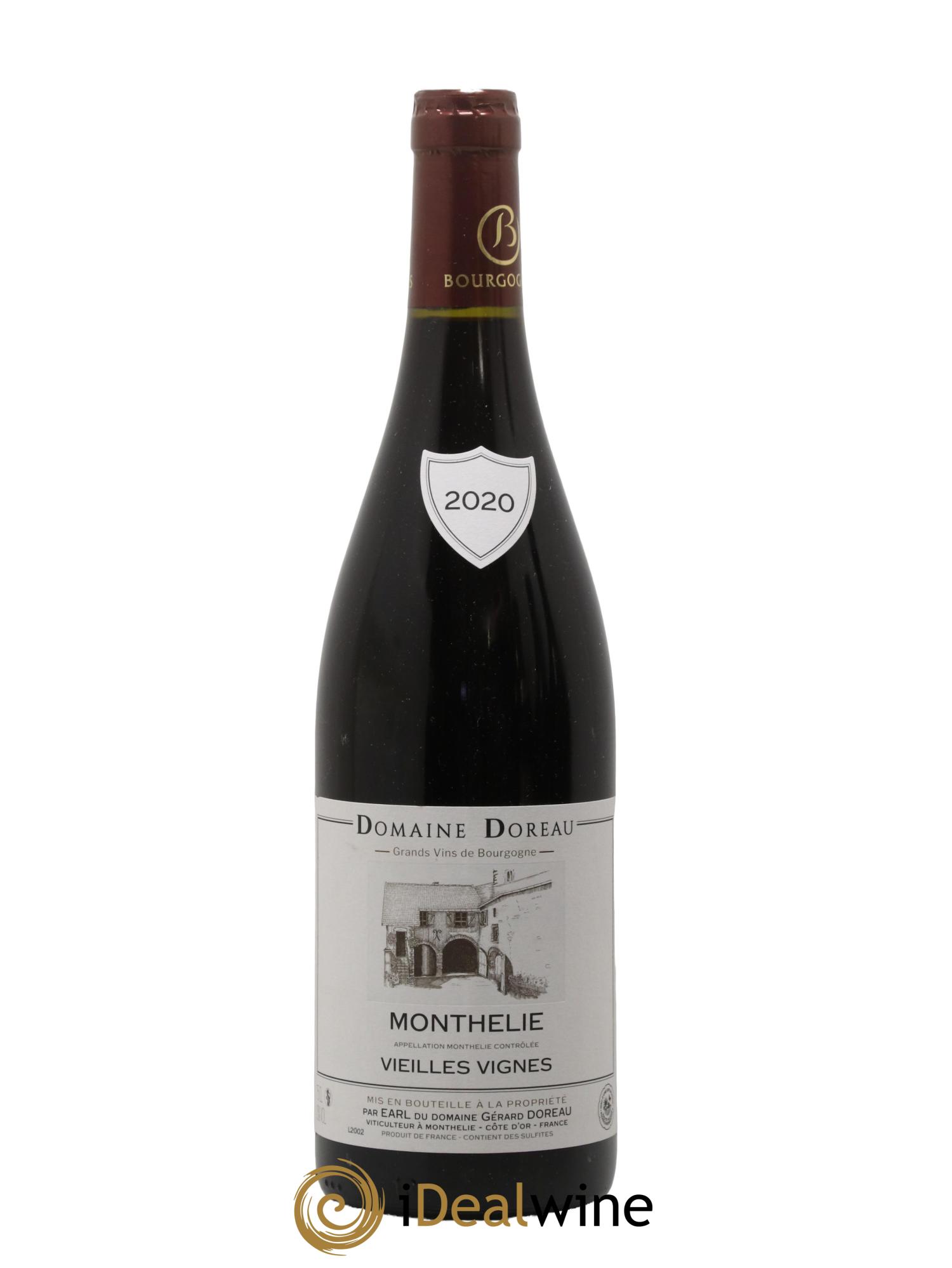 Monthélie Vieilles Vignes Domaine Doreau 2020 - Lot de 1 bouteille - 0