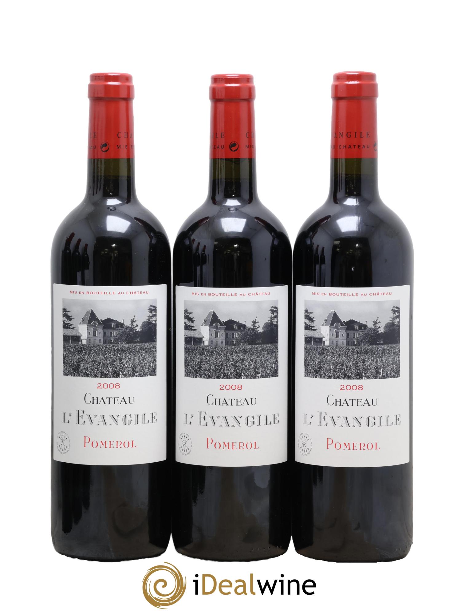 Château l' Évangile 2008 - Lotto di 6 bottiglie - 1