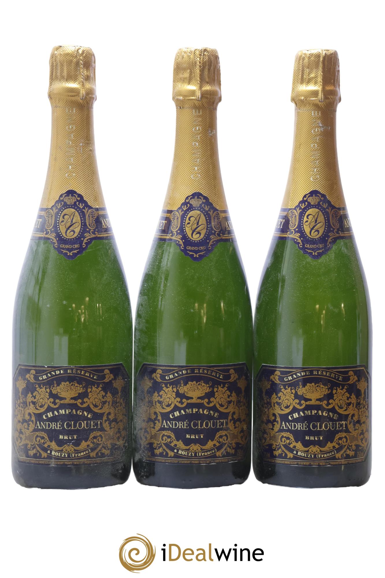 Champagne Grande Réserve André Clouet - Lot de 3 bouteilles - 0