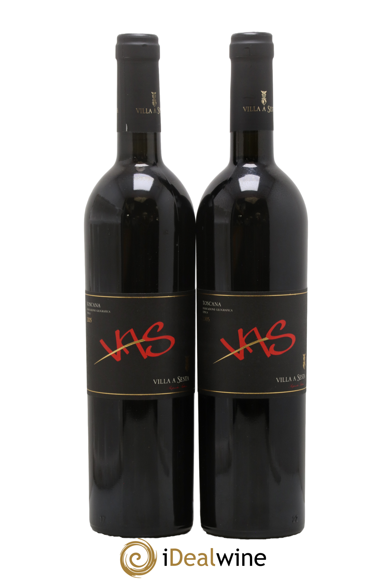 Toscana IGT VAS Villa A Sesta 2005 - Lot de 2 bouteilles - 0