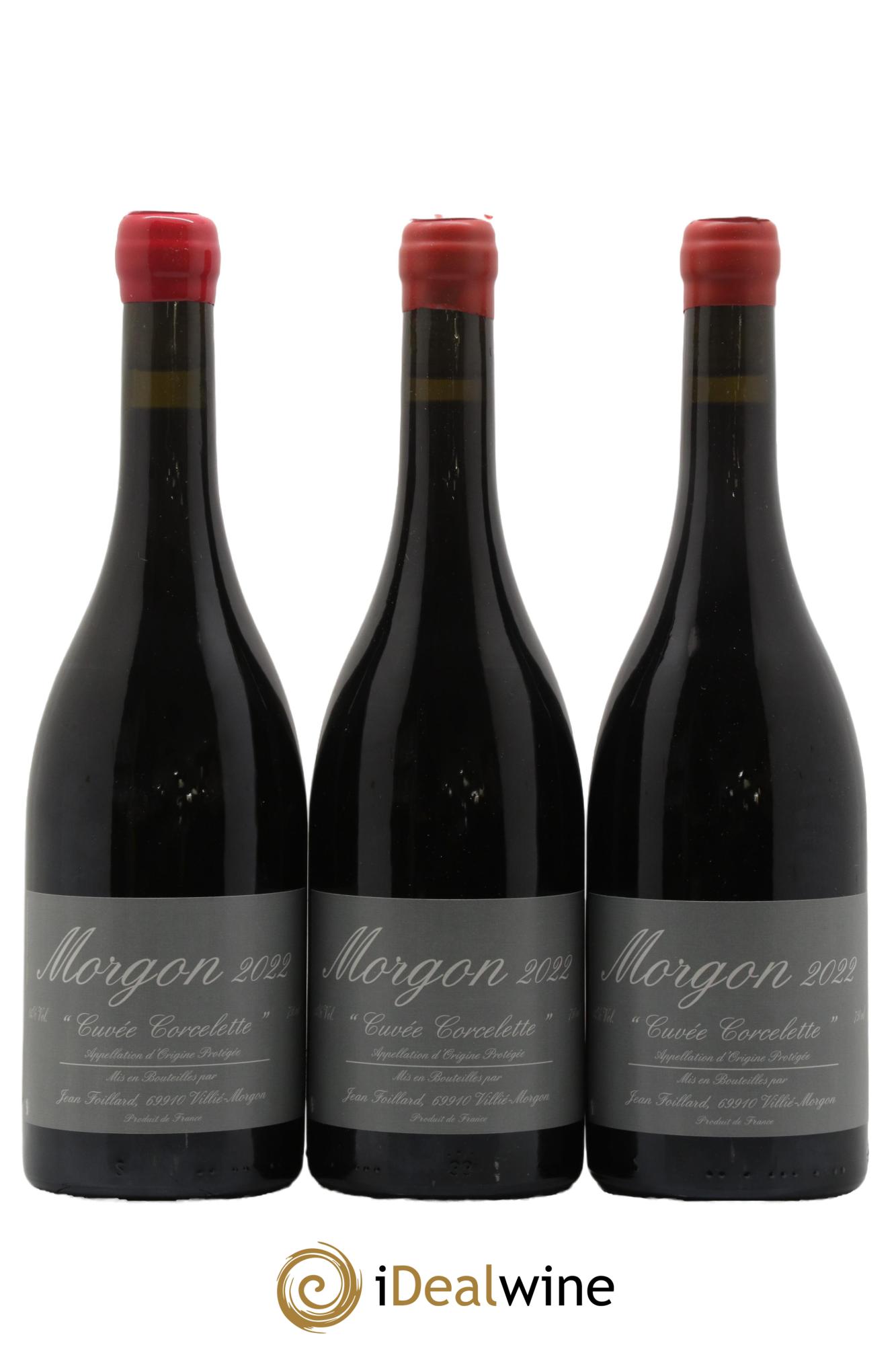 Morgon Corcelette Jean Foillard 2022 - Lot de 3 bouteilles - 0