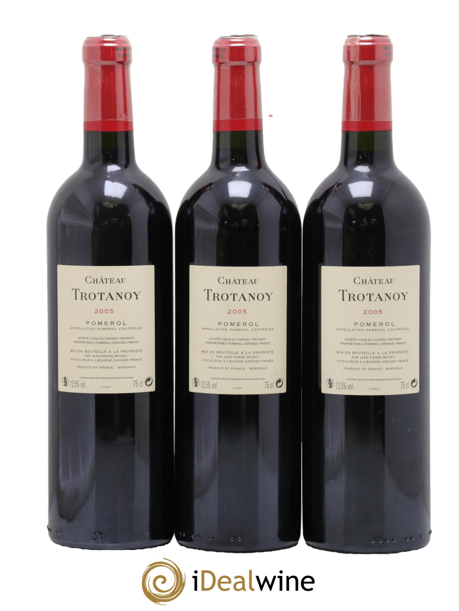 Château Trotanoy 2005 - Lot de 3 bouteilles - 1