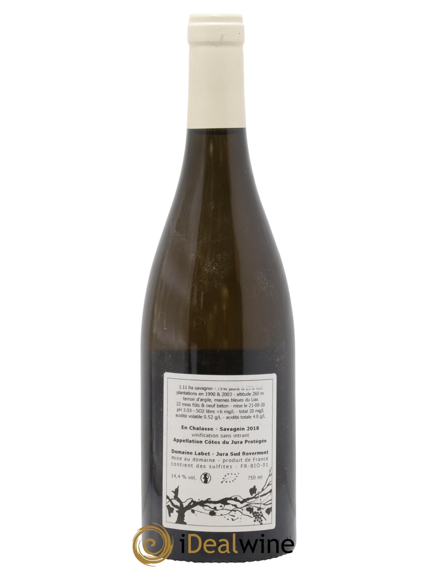 Côtes du Jura Fleur de Savagnin En Chalasse Romain - Julien - Charline Labet 2018 - Lot of 1 bottle - 1