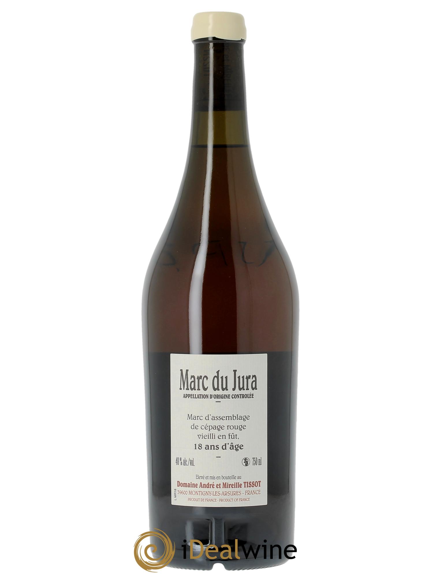 Marc du Jura Cépage Rouge - 18 ans d'age Bénédicte et Stéphane Tissot  - Posten von 1 Flasche - 1