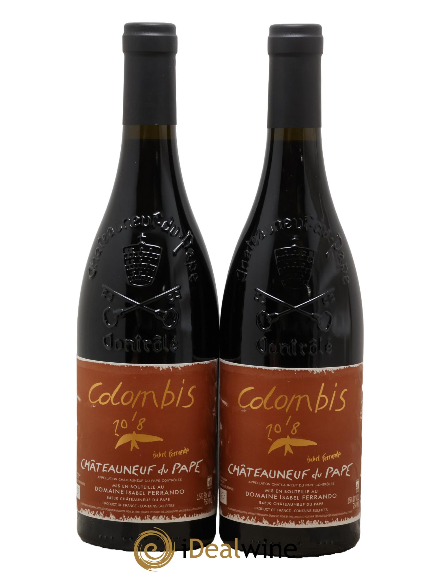 Châteauneuf-du-Pape Colombis Domaine Saint-Préfert 2018 - Lot de 2 bouteilles - 0