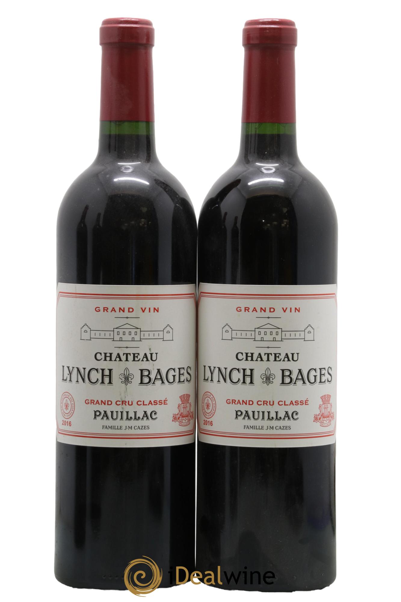 Château Lynch Bages 5ème Grand Cru Classé 2016 - Lot de 2 bouteilles - 0