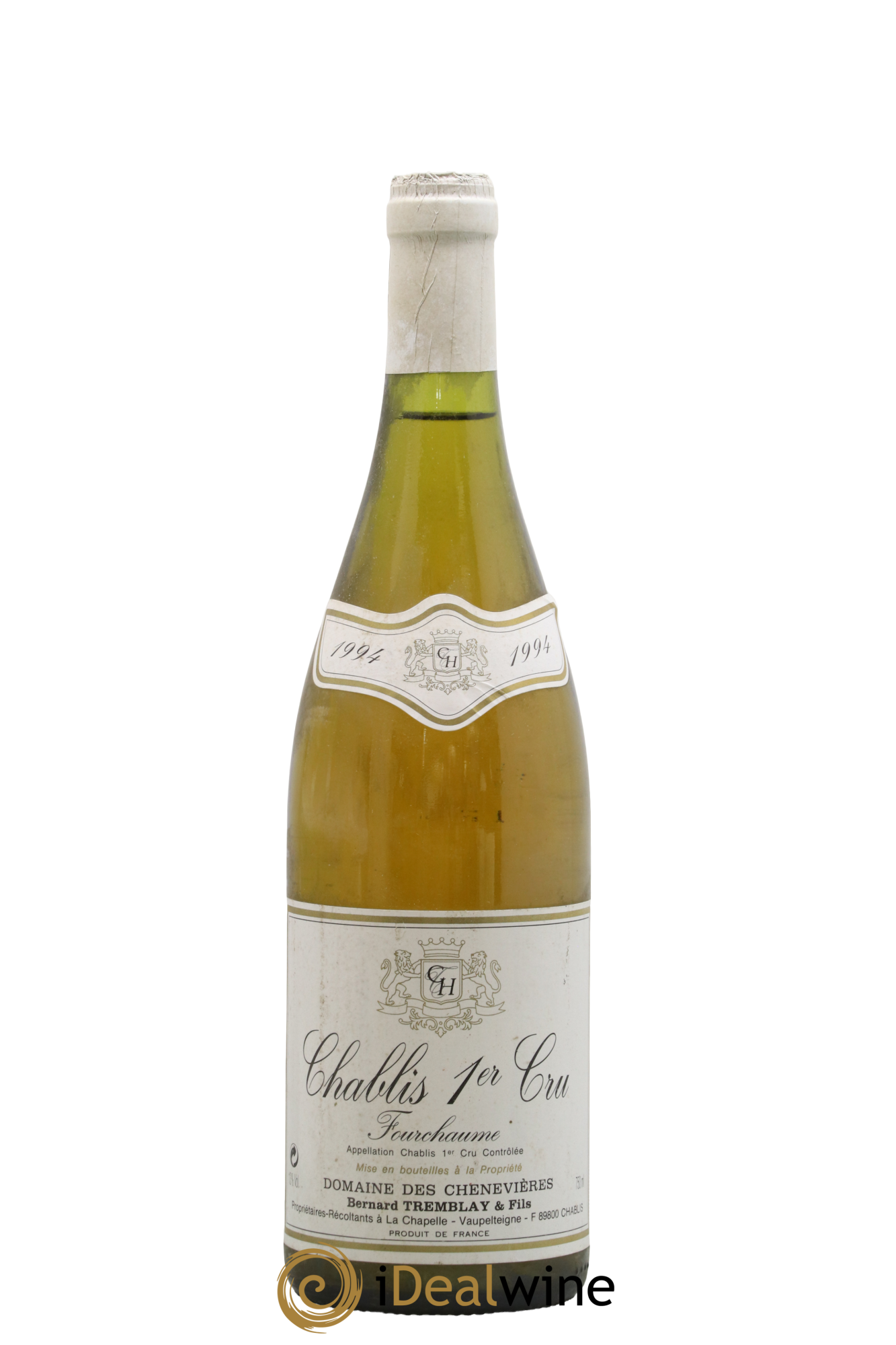 Chablis 1er Cru Fourchaumes Domaine Des Chenevieres Bernard Tremblay 1994 - Lot of 1 bottle - 0