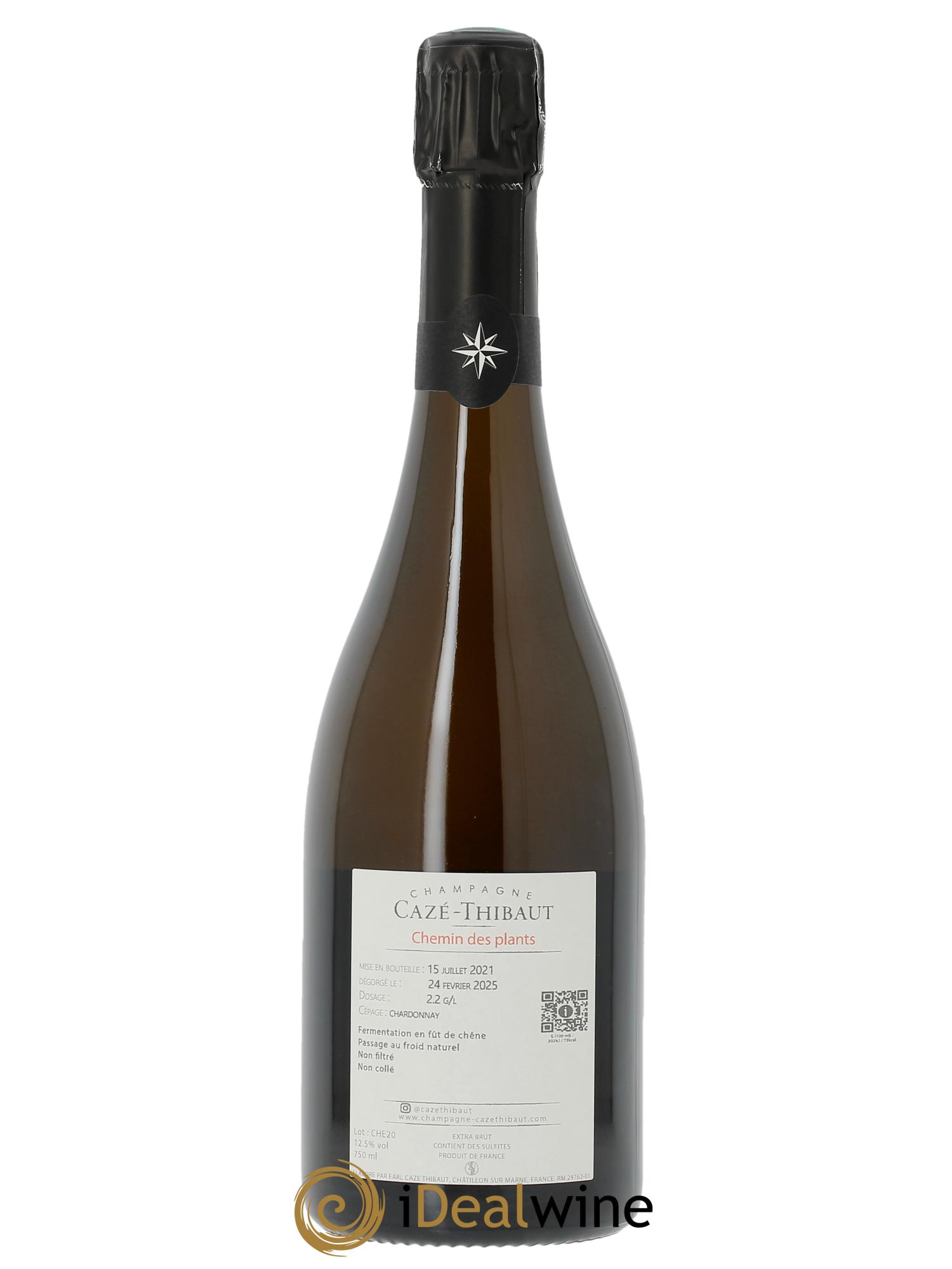 Le Chemin des Plants Cazé Thibaut  2020 - Lot de 1 bouteille - 1