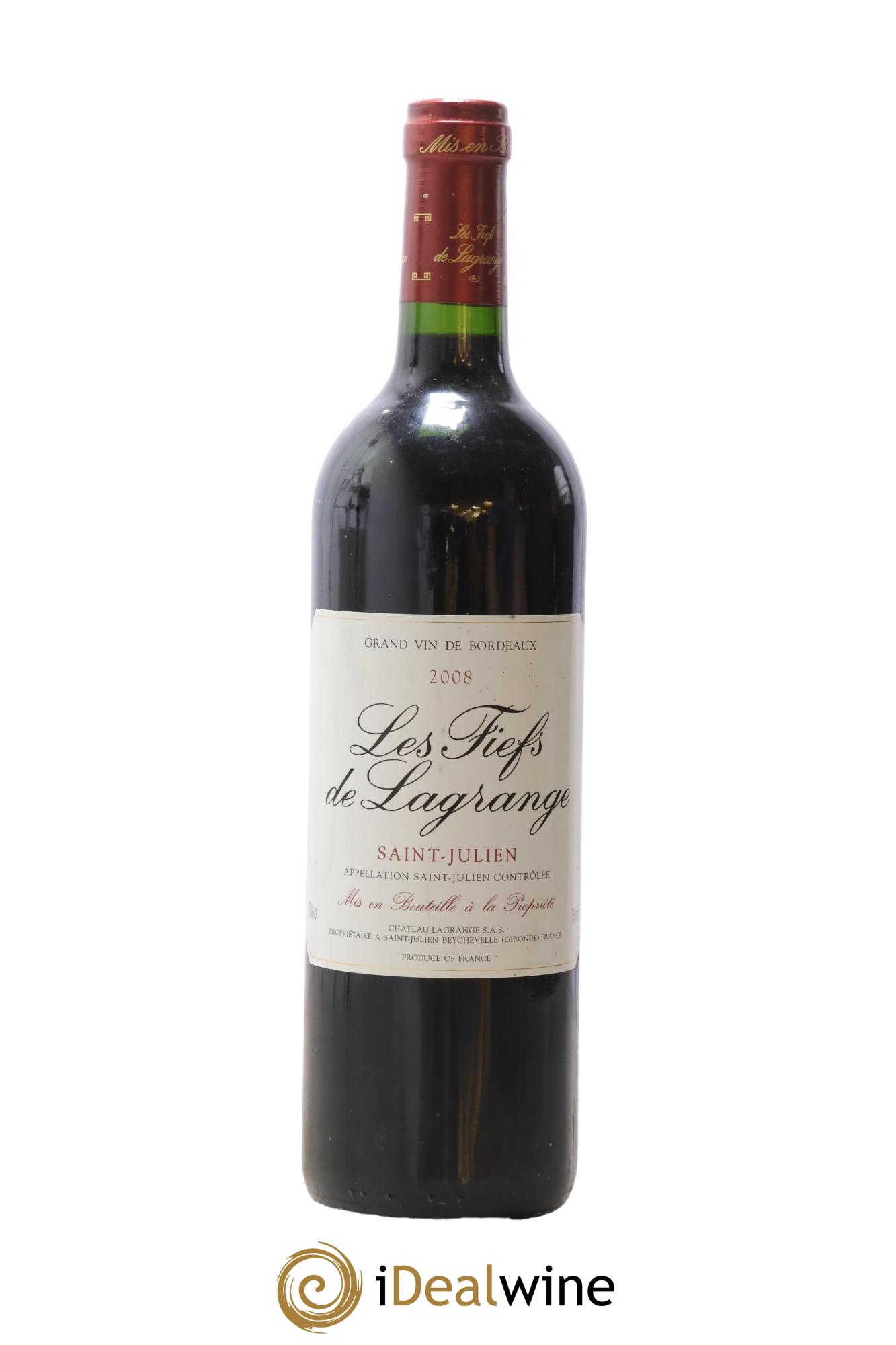Les Fiefs de Lagrange Second Vin 2008 - Lot de 1 bouteille - 0