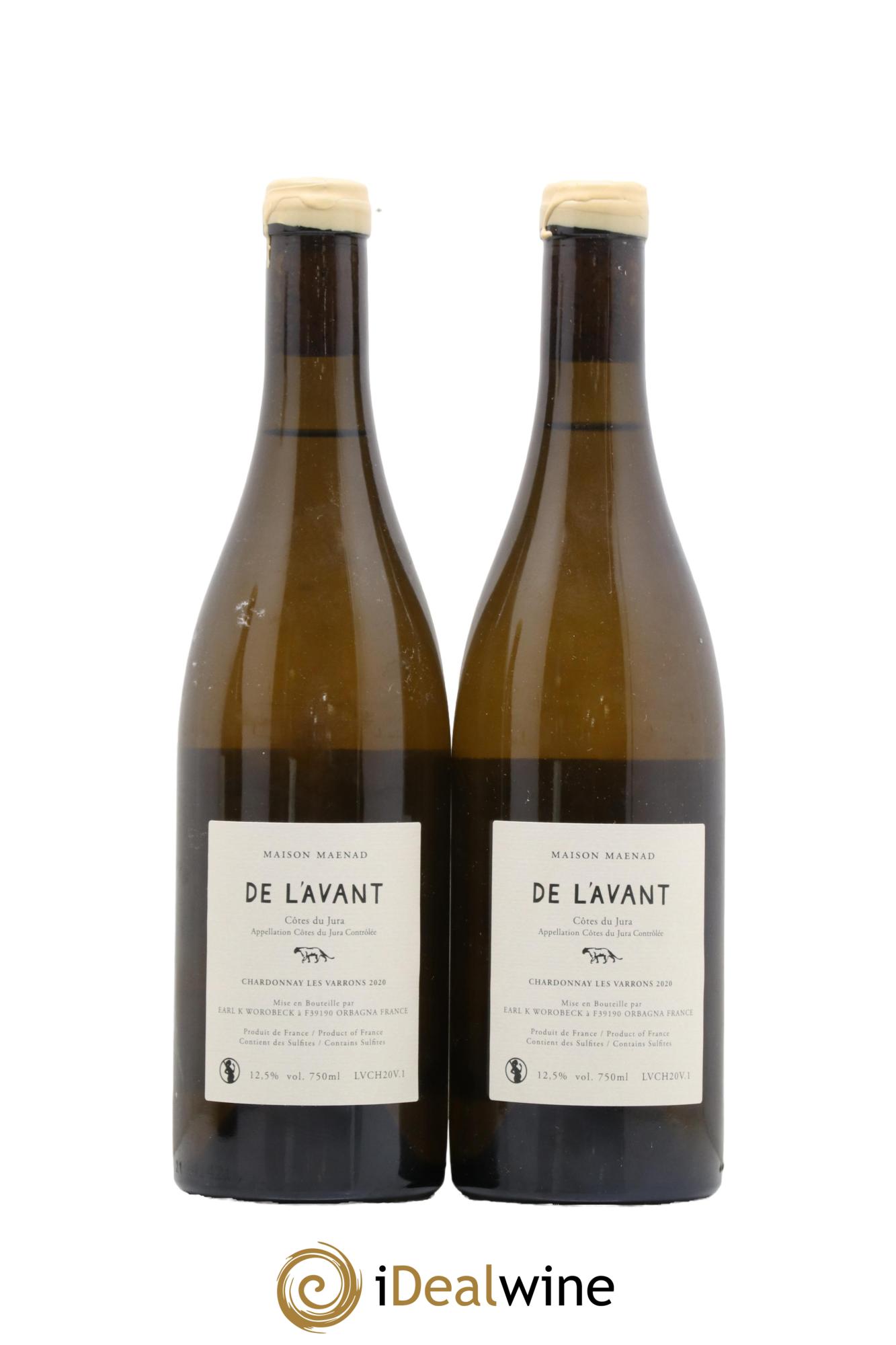 Côtes du Jura De l'Avant Les Varrons Katie Worobeck Maison Maenad 2020 - Lot de 2 bouteilles - 1