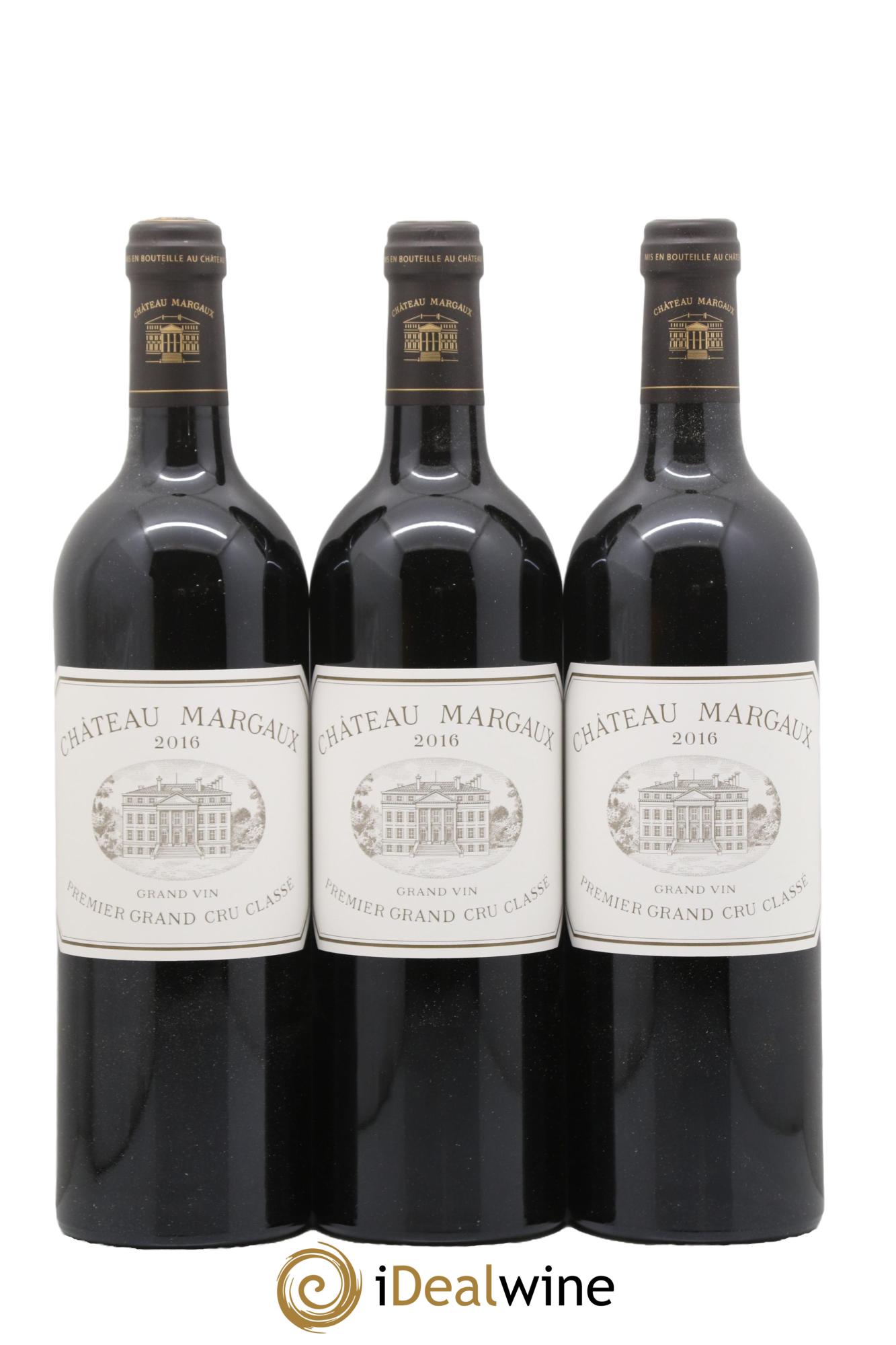 Château Margaux 1er Grand Cru Classé 2016 - Posten von 3 Flaschen - 0