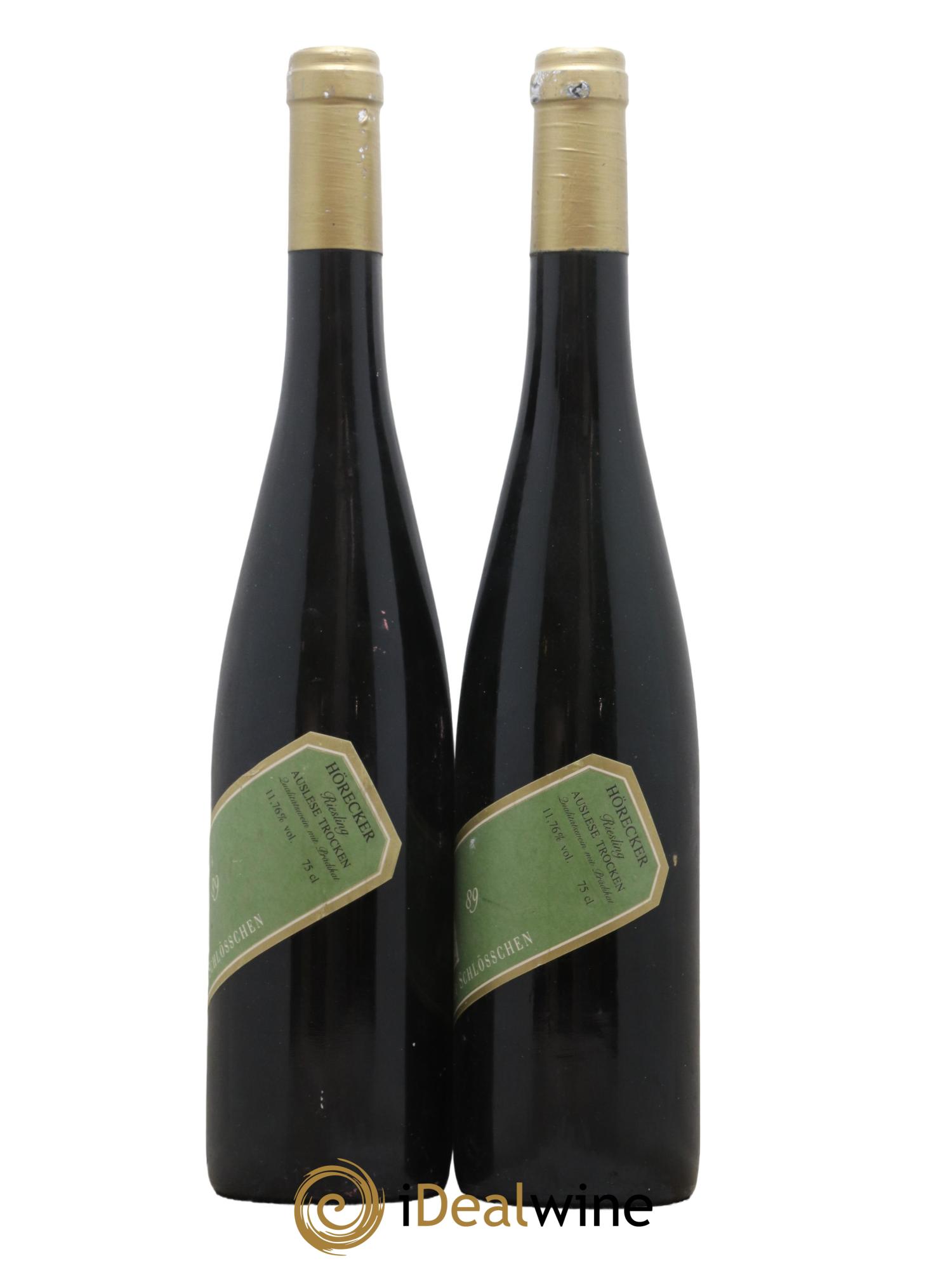 Allemagne Mosel-Saar Auslese trocken Horecker Weingut Canzemer Schlosschen 1989 - Lot de 2 bouteilles - 1